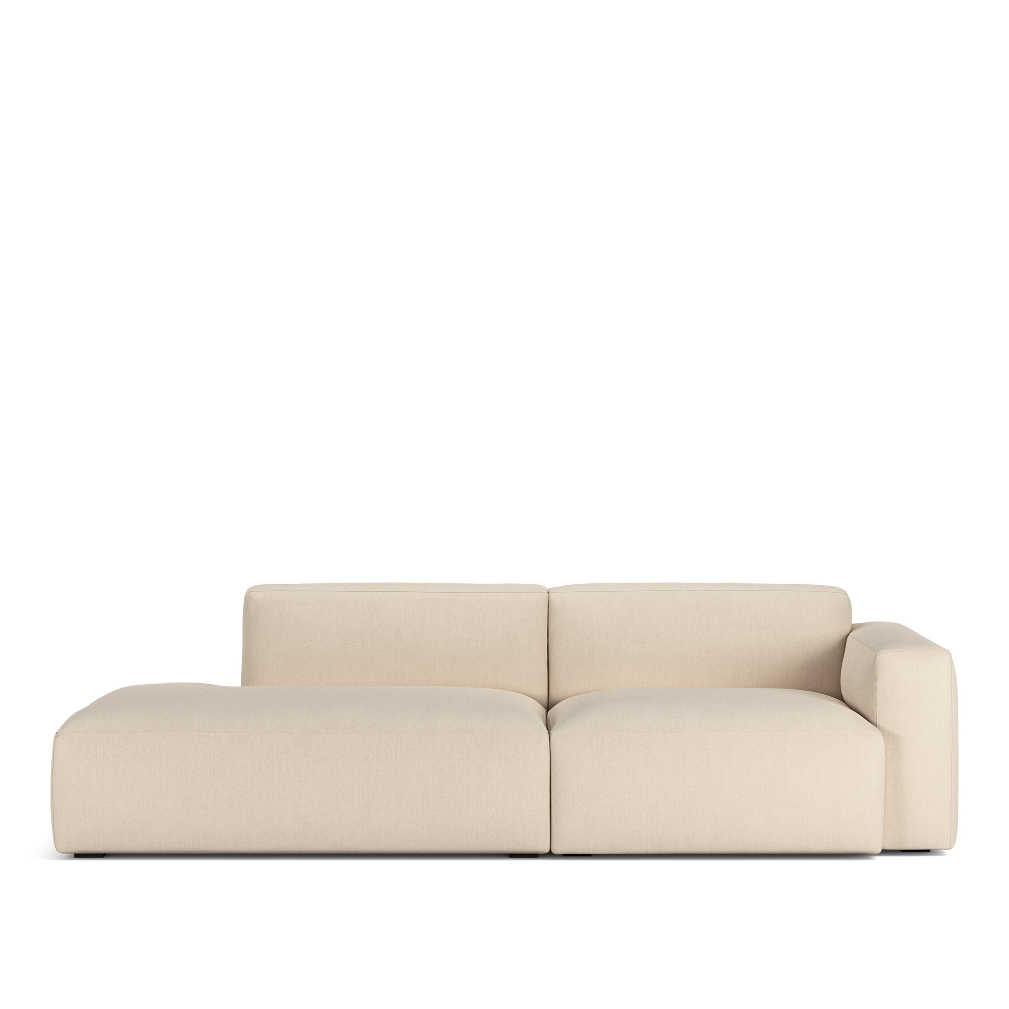 NOGA - Brick 2-Seater Open End Left Shadow Nature Removable Upholstery - Soffor