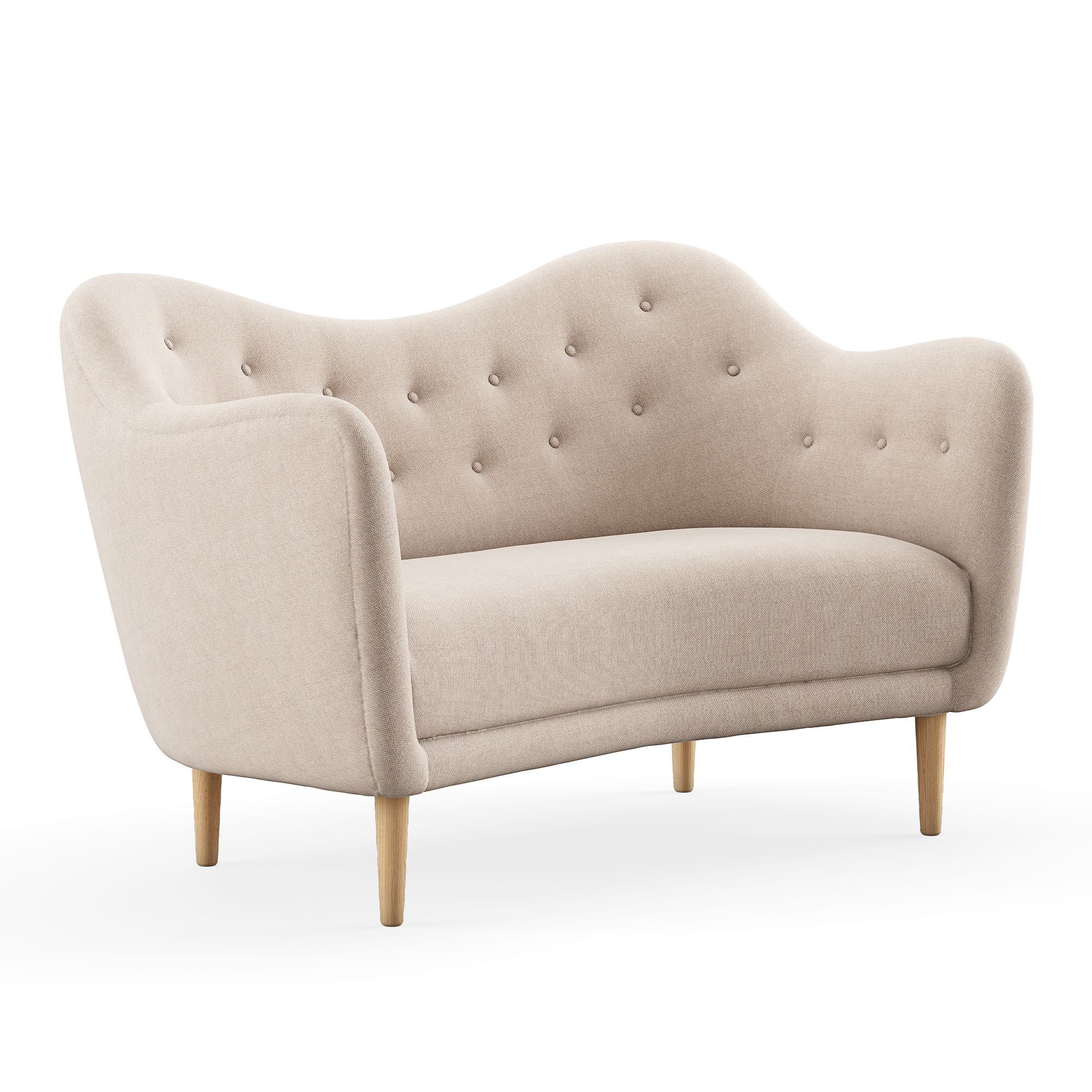 House of Finn Juhl - 46 Sofa, Oak, Hallingdal 65 0103 - Soffor - Finn Juhl - Beige