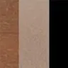 Dark Wood/Ecru/Black