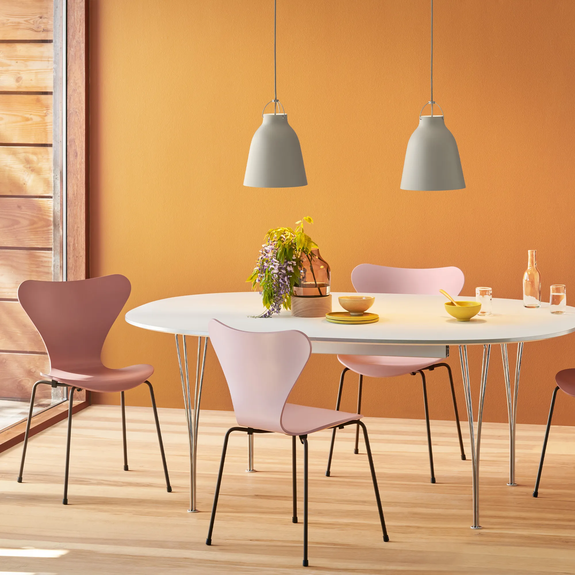 B620 Superellips utdragbart matbord 170–270 x 100 cm Chrome