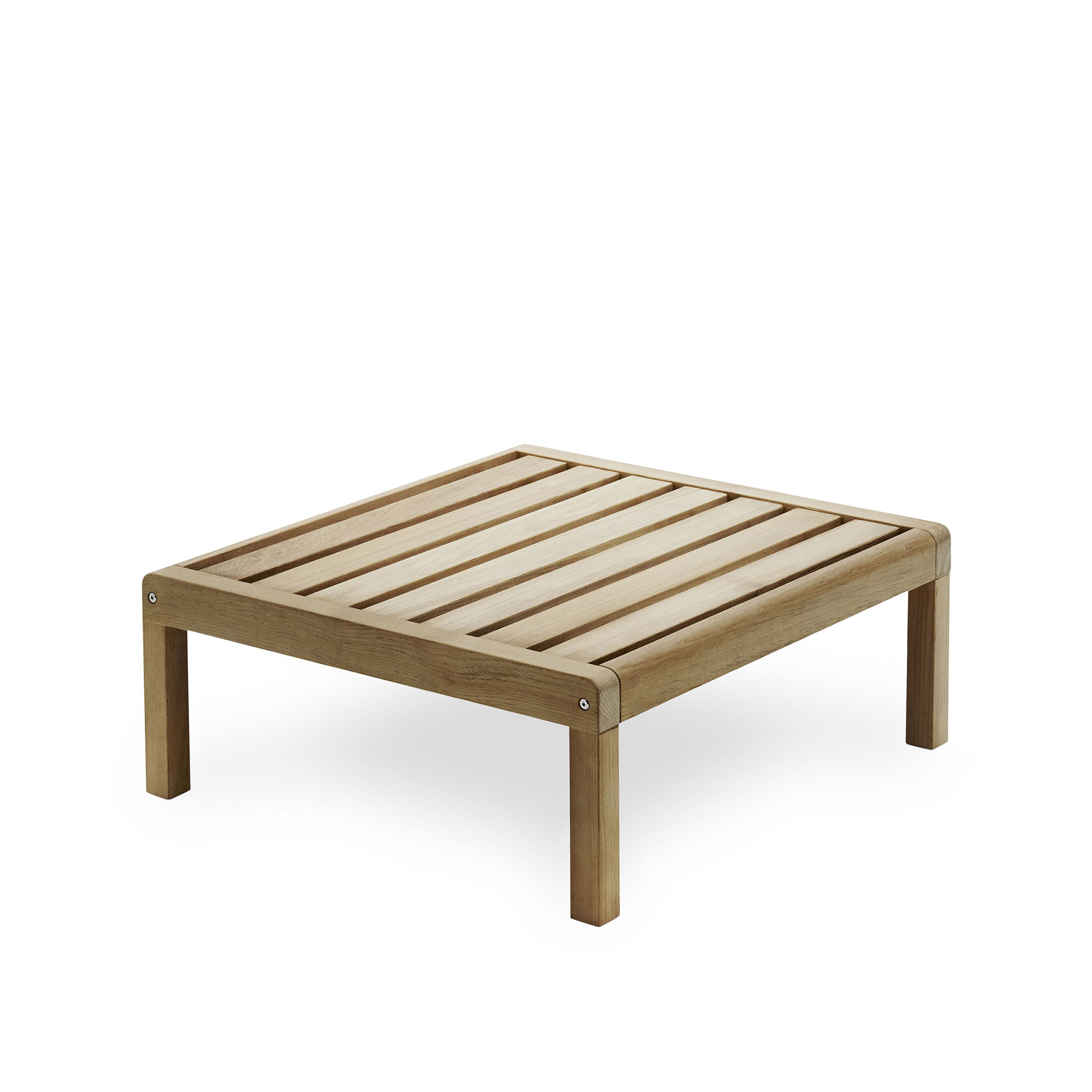 Fritz Hansen - Virkelyst Table 75x70 cm - Matbord utomhus - SAYS WHO - Brun - Trä