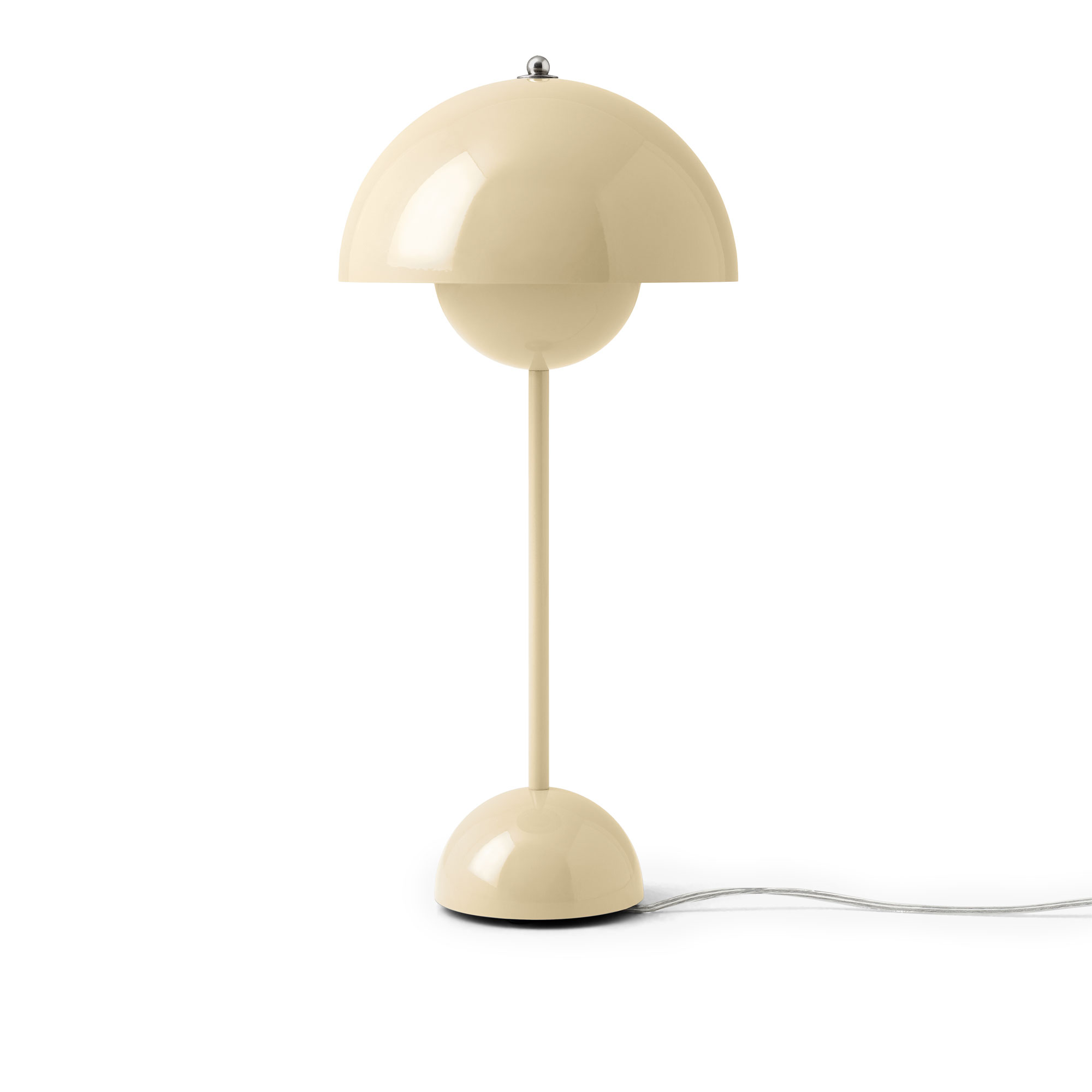 &Tradition - Flowerpot Table Lamp VP3 Ivory - Bordslampor - Verner Panton - Beige - Metall