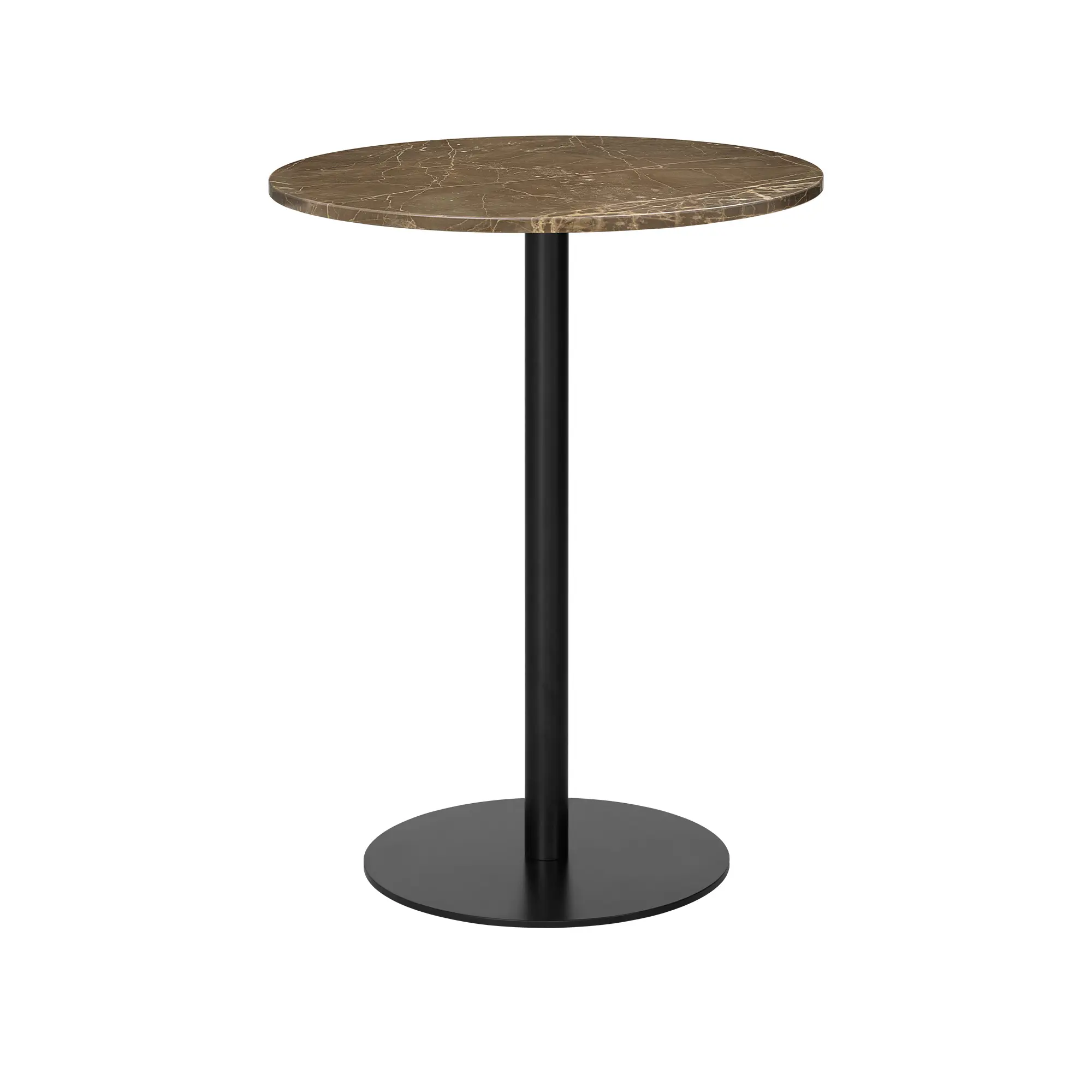 GUBI 1.0 barbord Ø80 cm svart