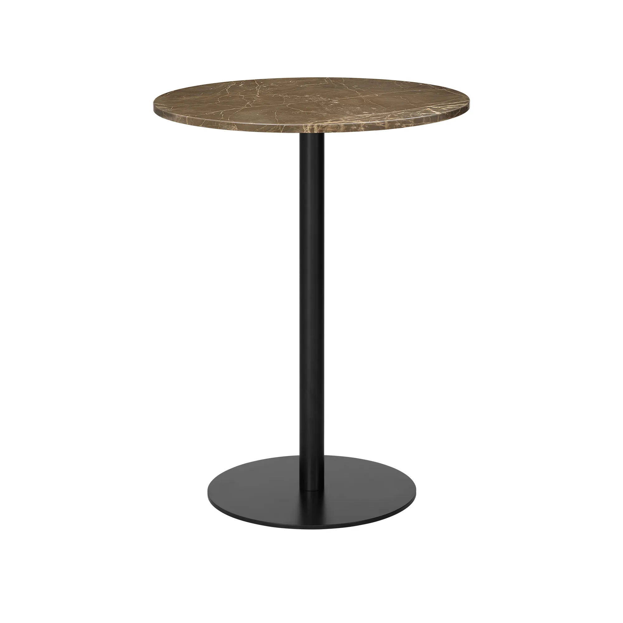GUBI 1.0 barbord Ø80 cm svart