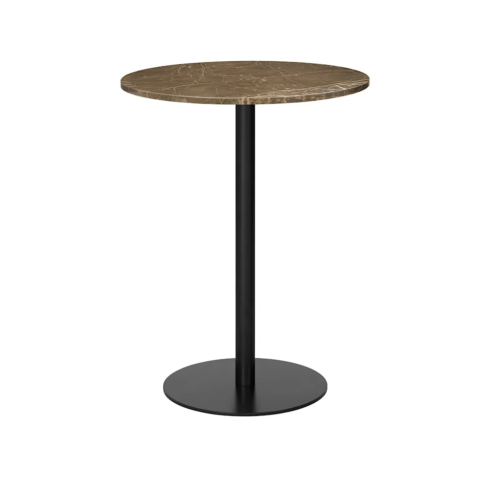 GUBI 1.0 barbord Ø80 cm svart