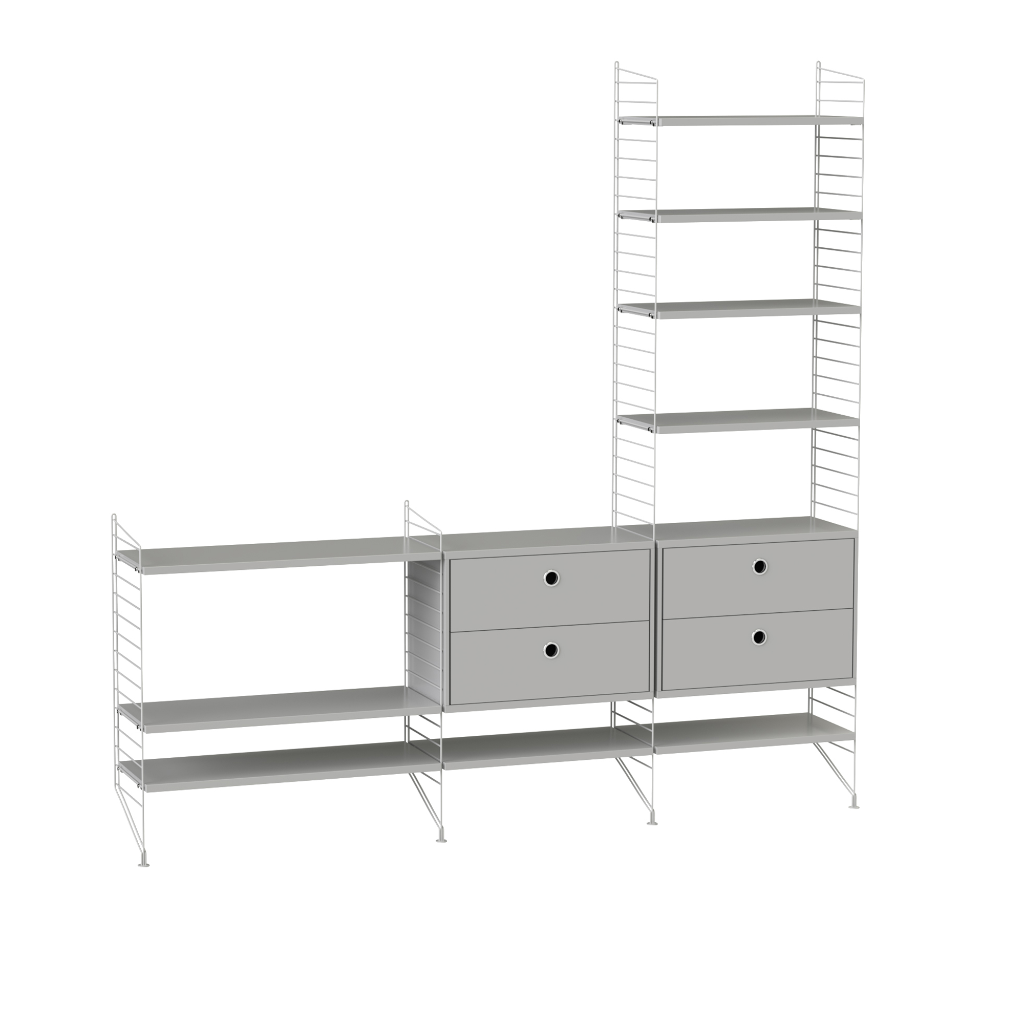 String - String Vardagsrum J Grå - Hyllsystem - Nils Strinning - Grå