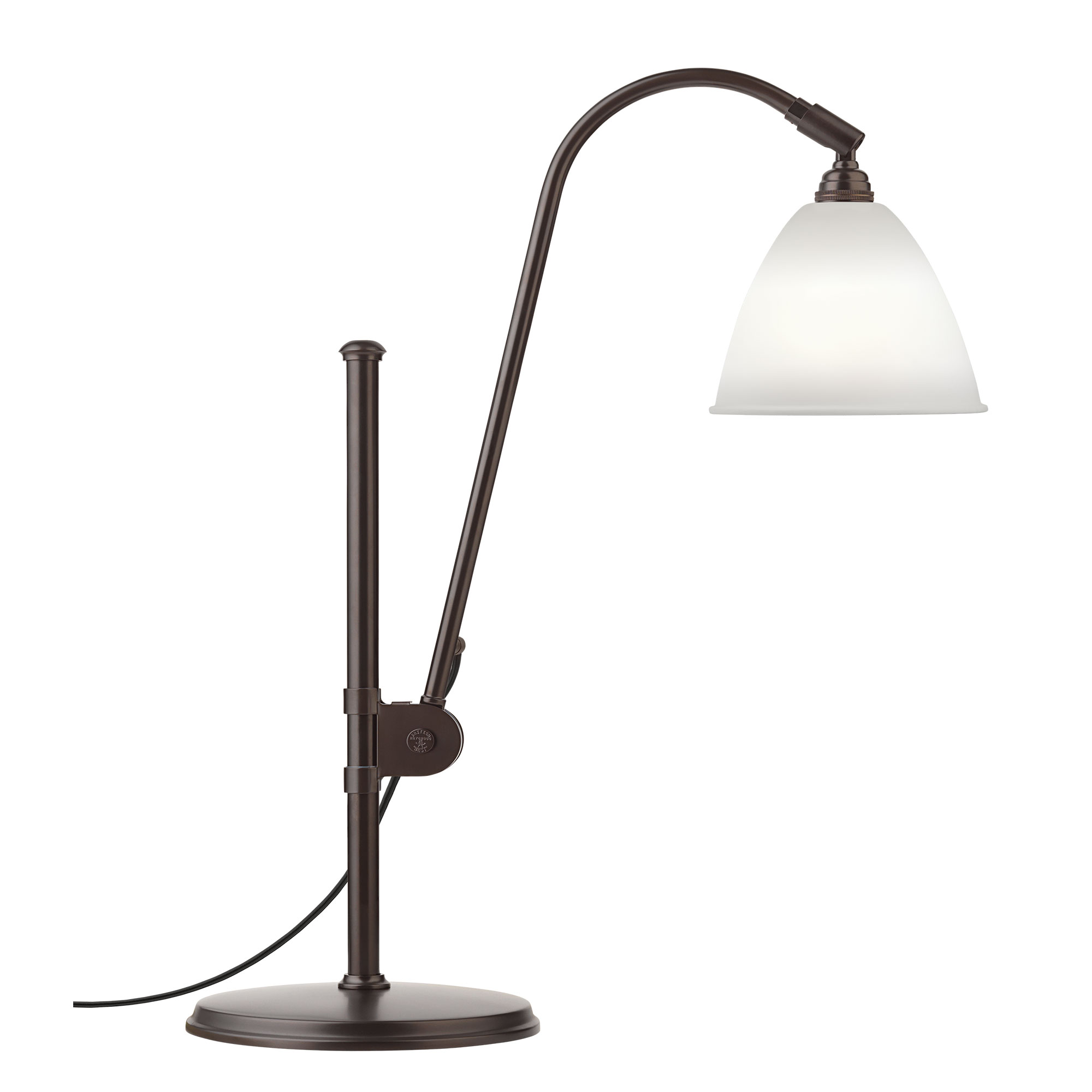 Gubi - BL1 Table, Black Brass, Bone China - Bordslampor - Robert Dudley Best - Svart