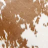 Cow Hide Brown White