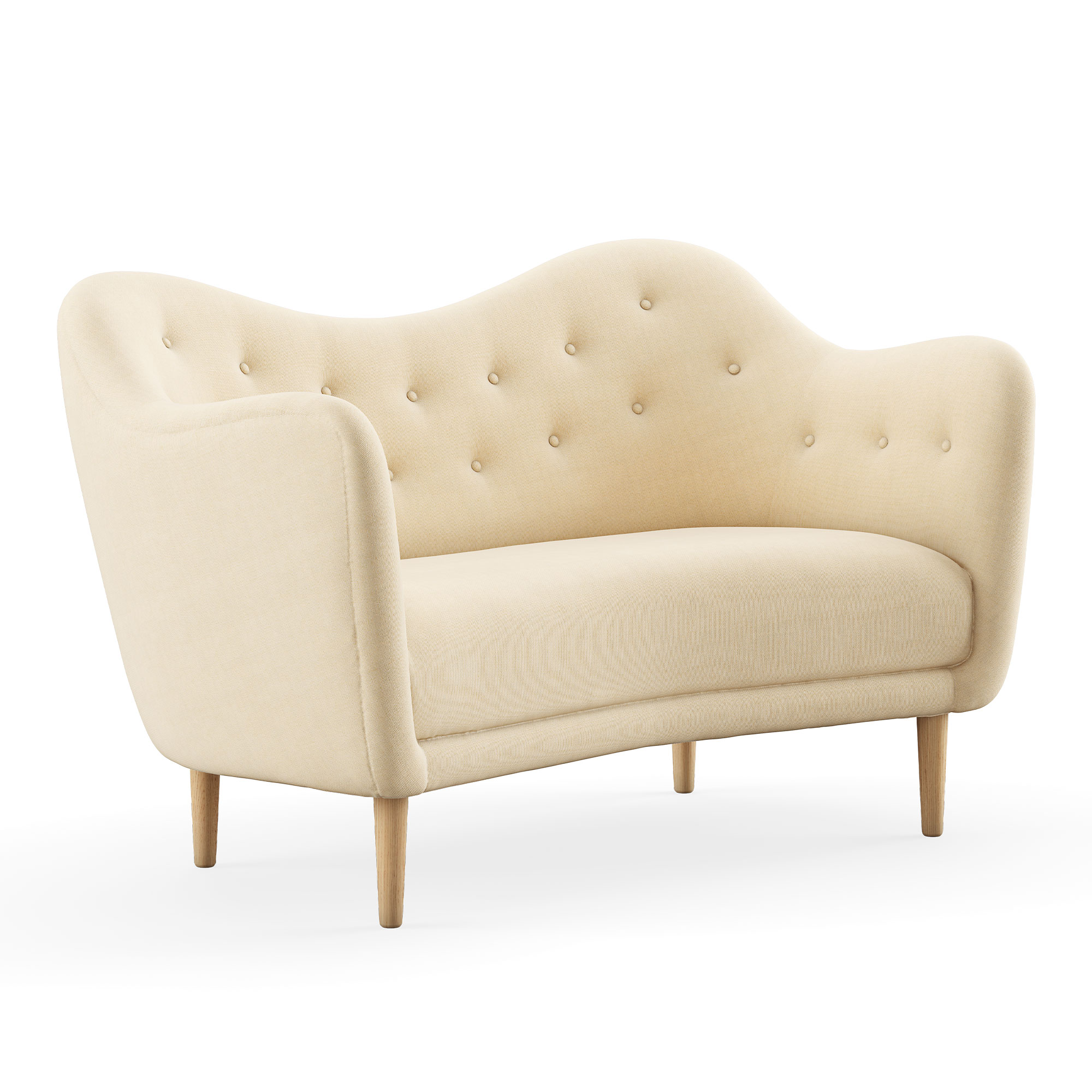 House of Finn Juhl - 46 soffa, Oak, Hallingdal 65 0100 - Soffor - Finn Juhl - Beige | Möbler - Soffor Och Dagbäddar - Soffor | Möbelexperten