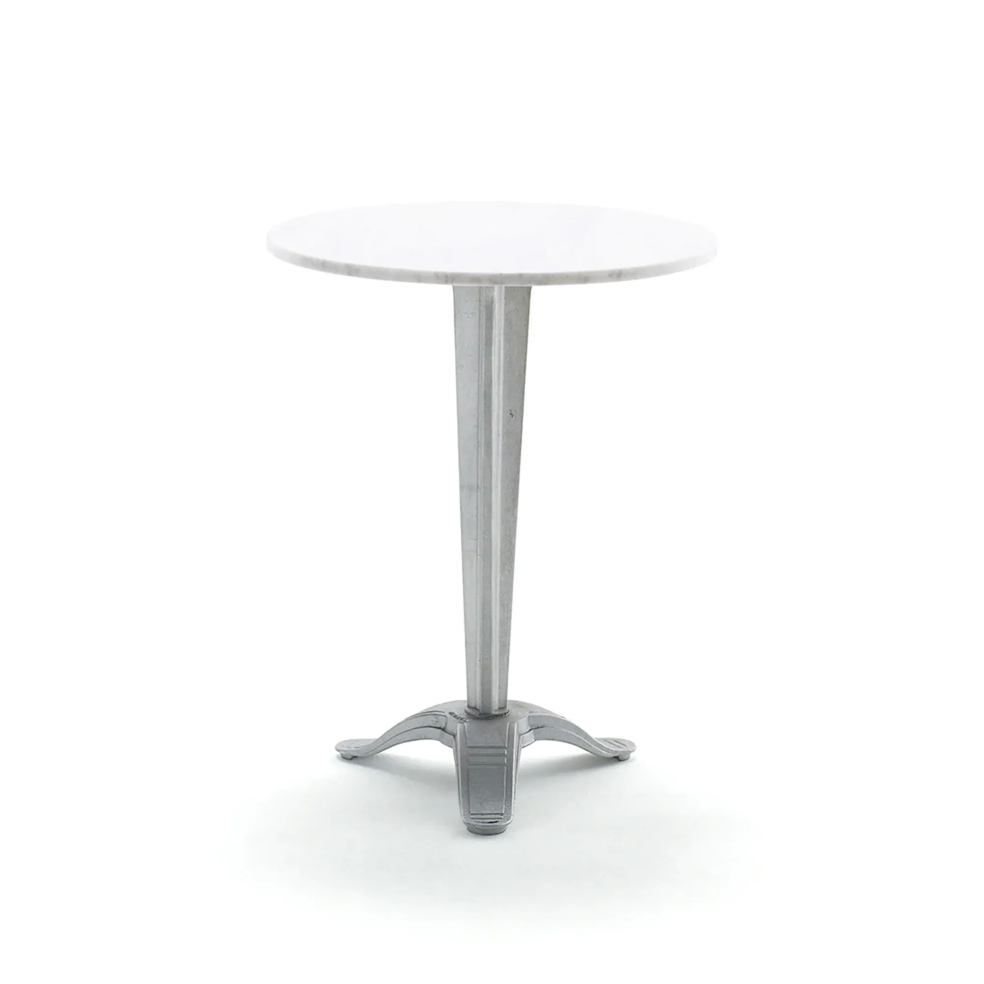 Calais Bord Liten Fot Vit Carrara Marmor