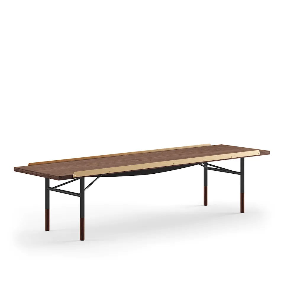Table Bench bänk Large med mässingskanter