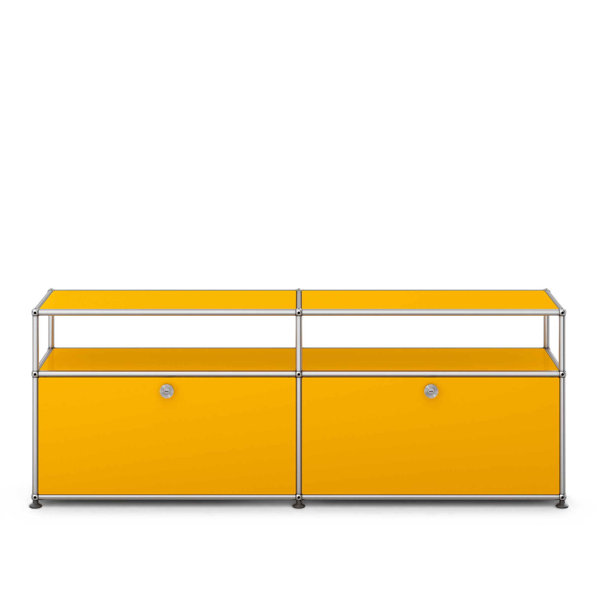 USM - USM Haller Sideboard O2 Golden Yellow - TV-b&auml;nkar - Fritz Haller & Paul Sch&auml;rer - Gul - Metall