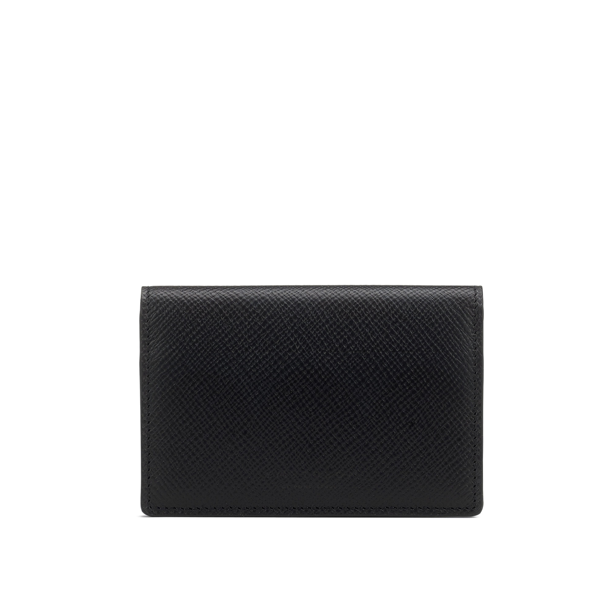 Smythson - Panama Folded Card Holder - Black - Fodral & korthållare - Svart