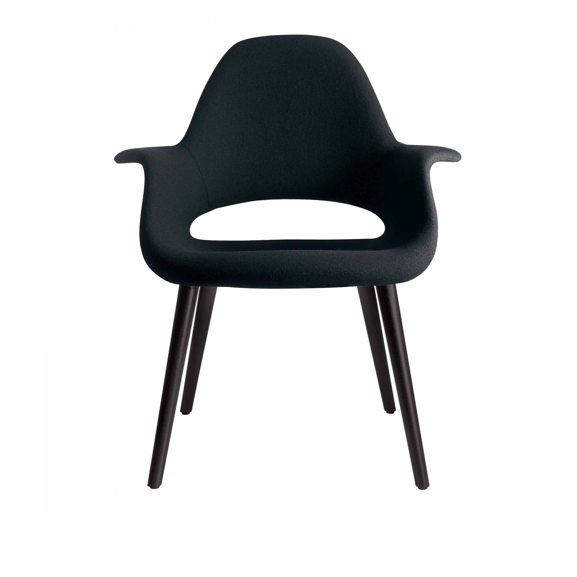 Vitra - Organic Chair, Tyg: Kat. F60 - Hopsak - 81 - Matstolar - Charles Eames,Eero Saarinen - Blå - Trä/Syntetiskt