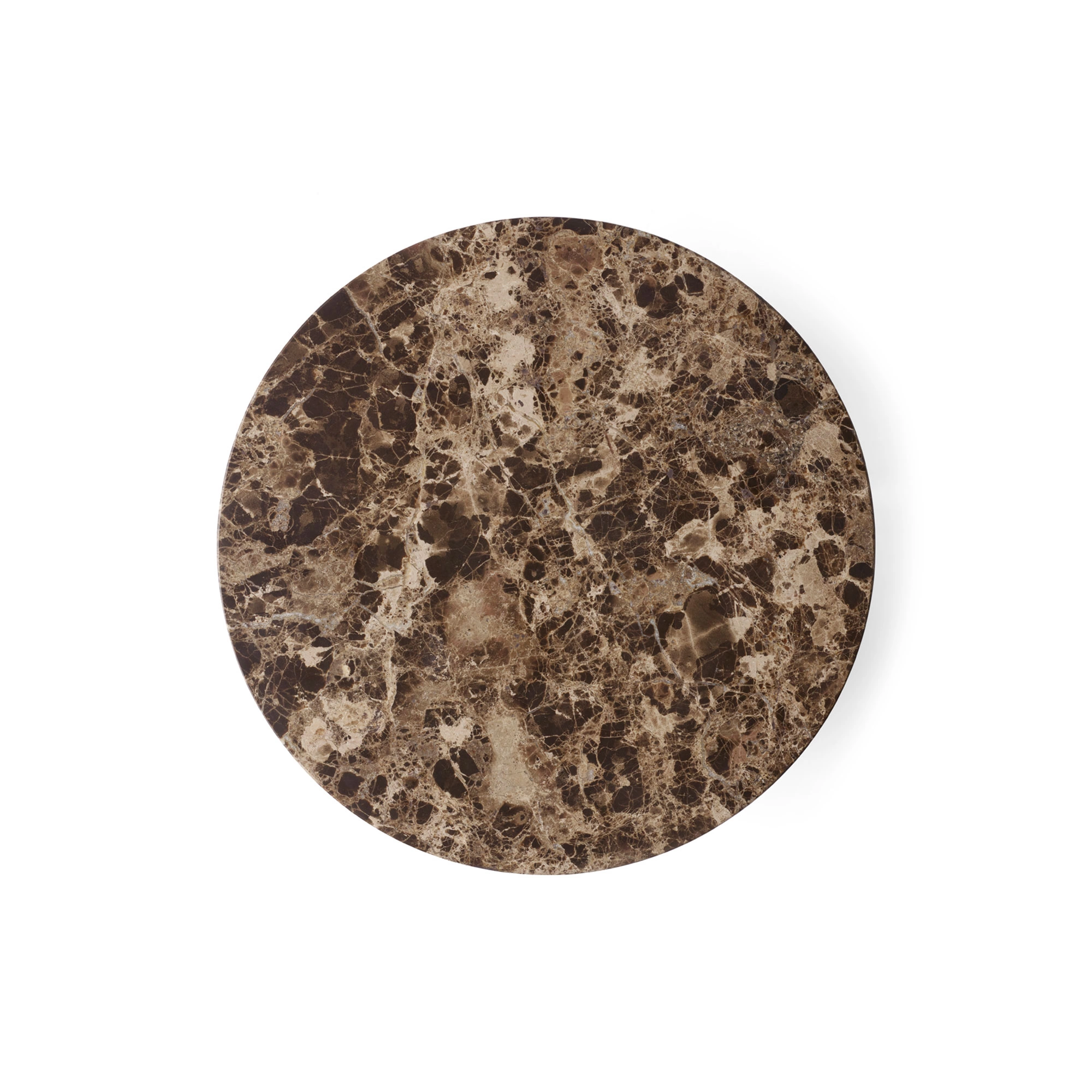 Audo Copenhagen - Androgyne Side Table Emperador Marble Black Base - Svart - Sten