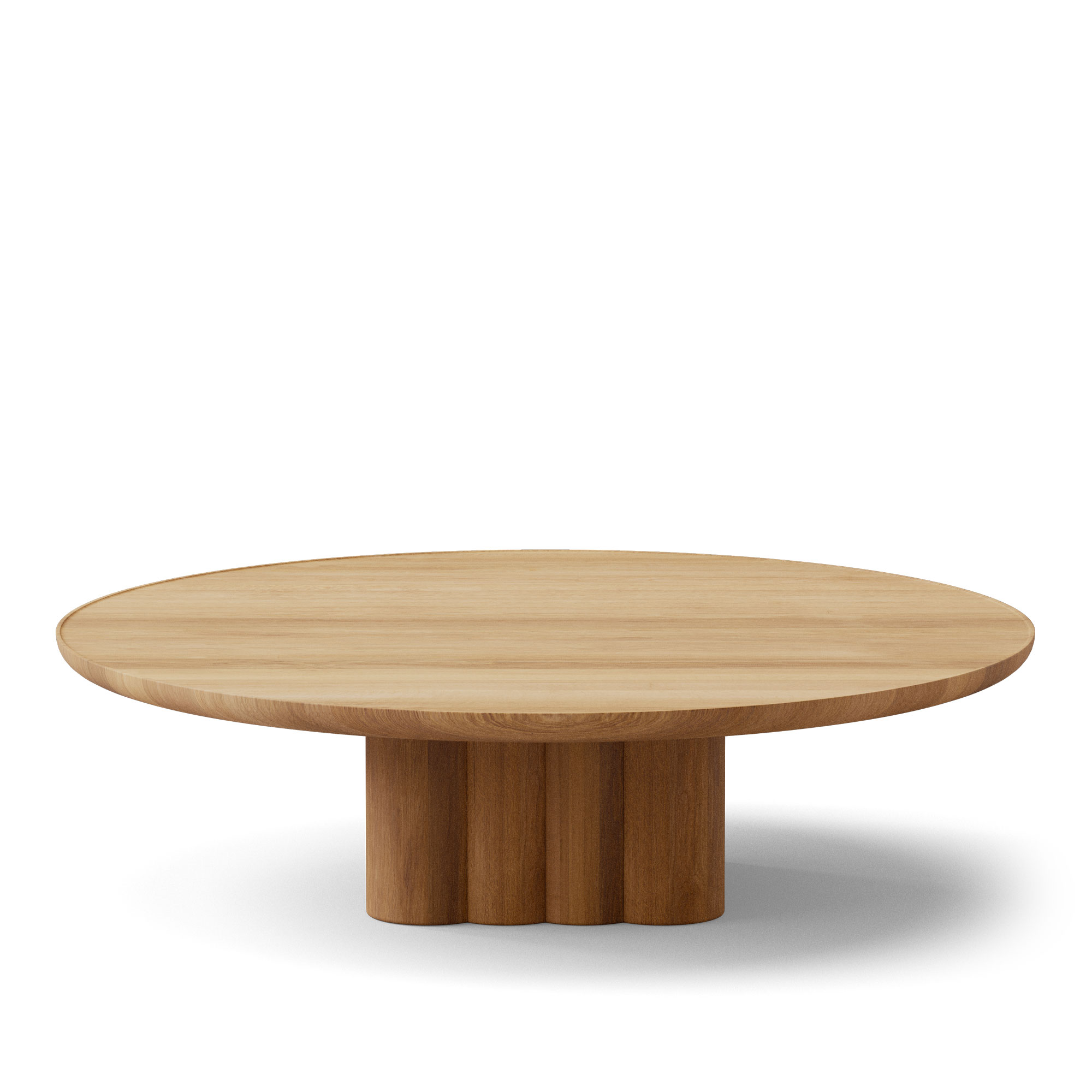 Dk3 - Plush Coffee Table Round Ø110 x H29 cm Oak - oil - Soffbord - Jacob Plejdrup - Beige - Trä | Möbler - Bord - Soffbord | Möbelexperten