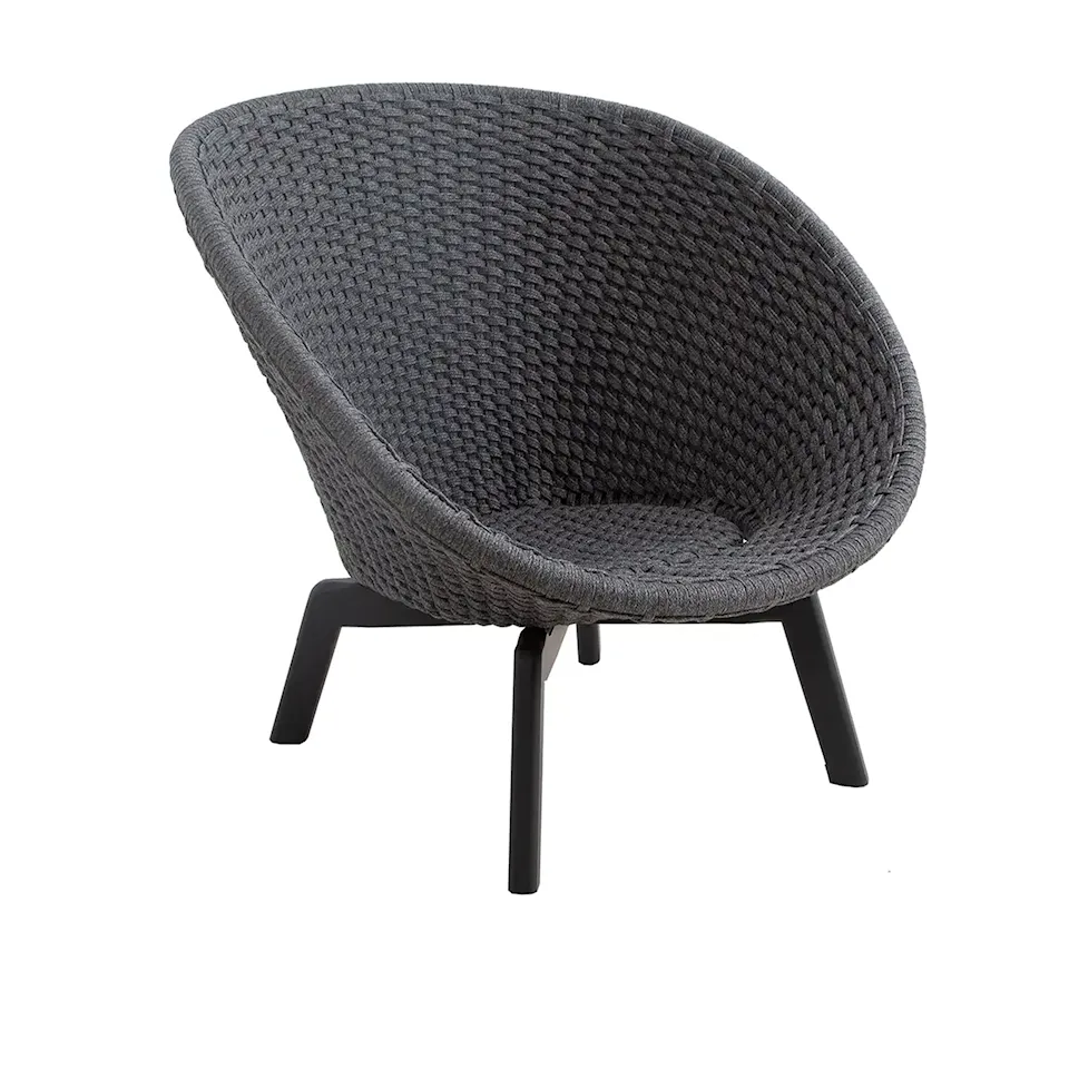 Peacock Lounge Chair Dark Grey