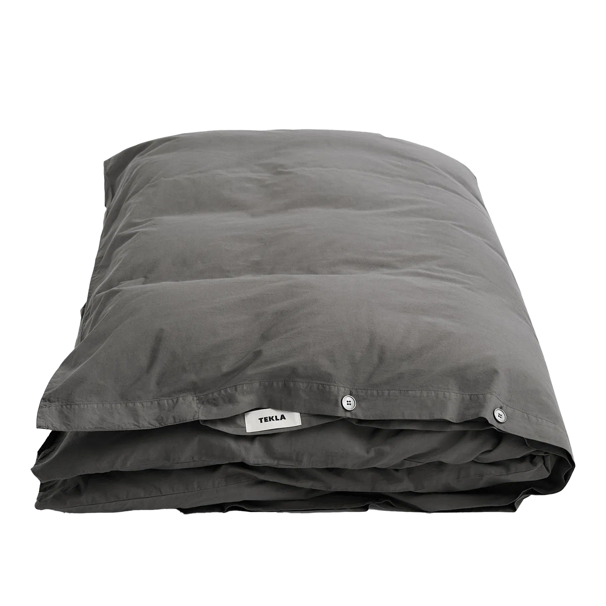 Tekla - Percale Double Duvet Cover, 220x220, Dark Taupe - Påslakan | Textilier - Sovrumstextilier - Påslakan | Möbelexperten