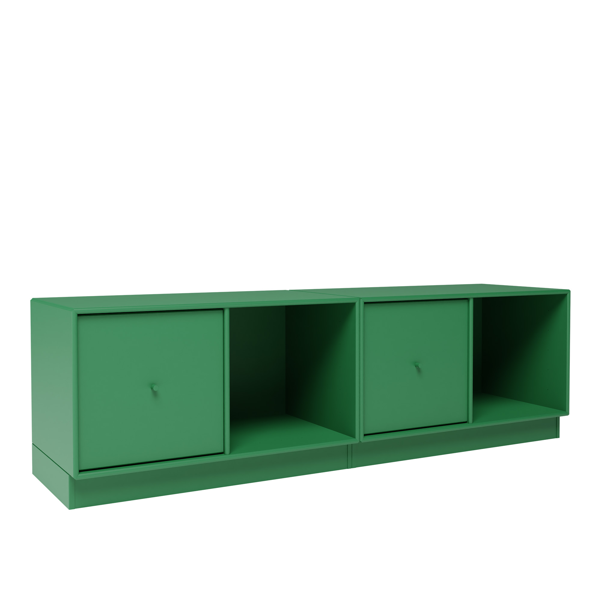 montana - rest ii bench 152-parsley 07 plinth 7 cm - skåp och vitrinskåp - peter j. lassen - grön - trä