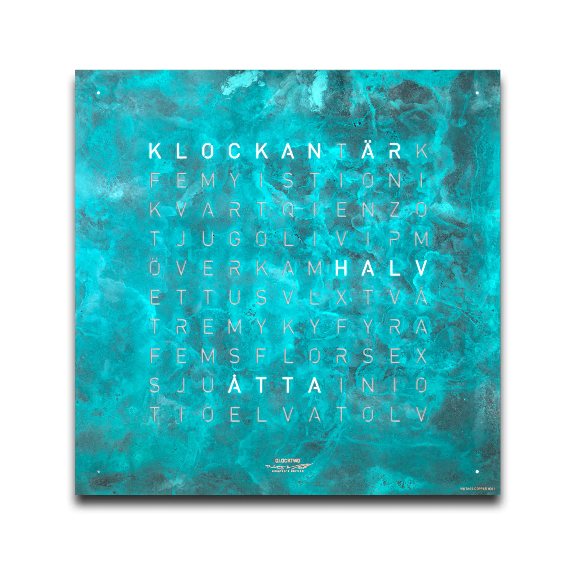 Qlocktwo Earth 45 Creator's Edition – Vintage Copper