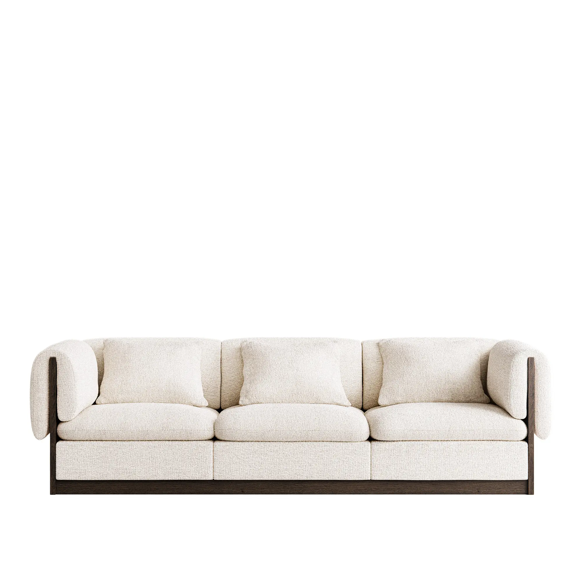 L.A. 3-Seater Sofa Dark Oak inc. Cushion