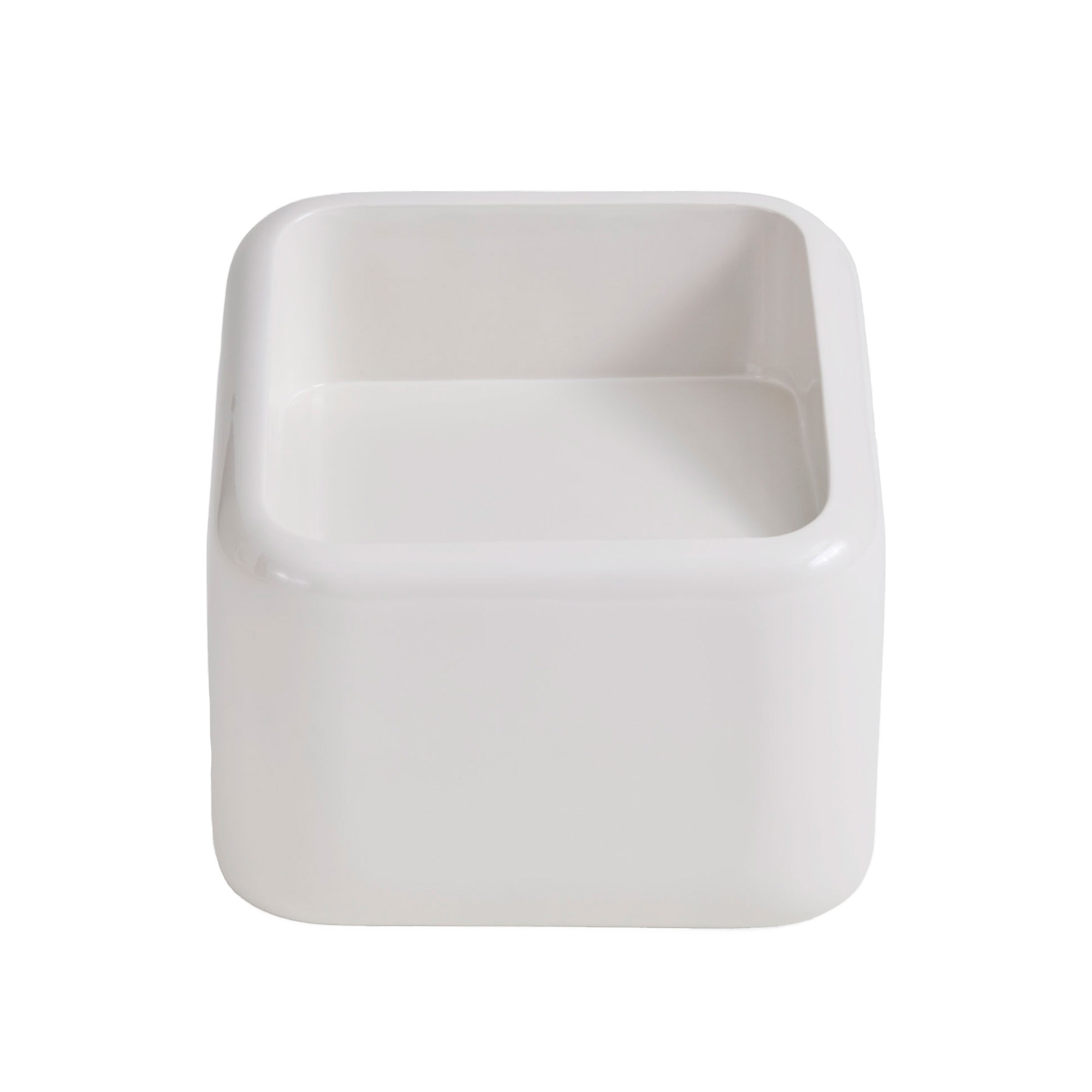 NO GA Projects - Square Angled Module Table White - Sofabord - Willo Perron - Hvit - Plast