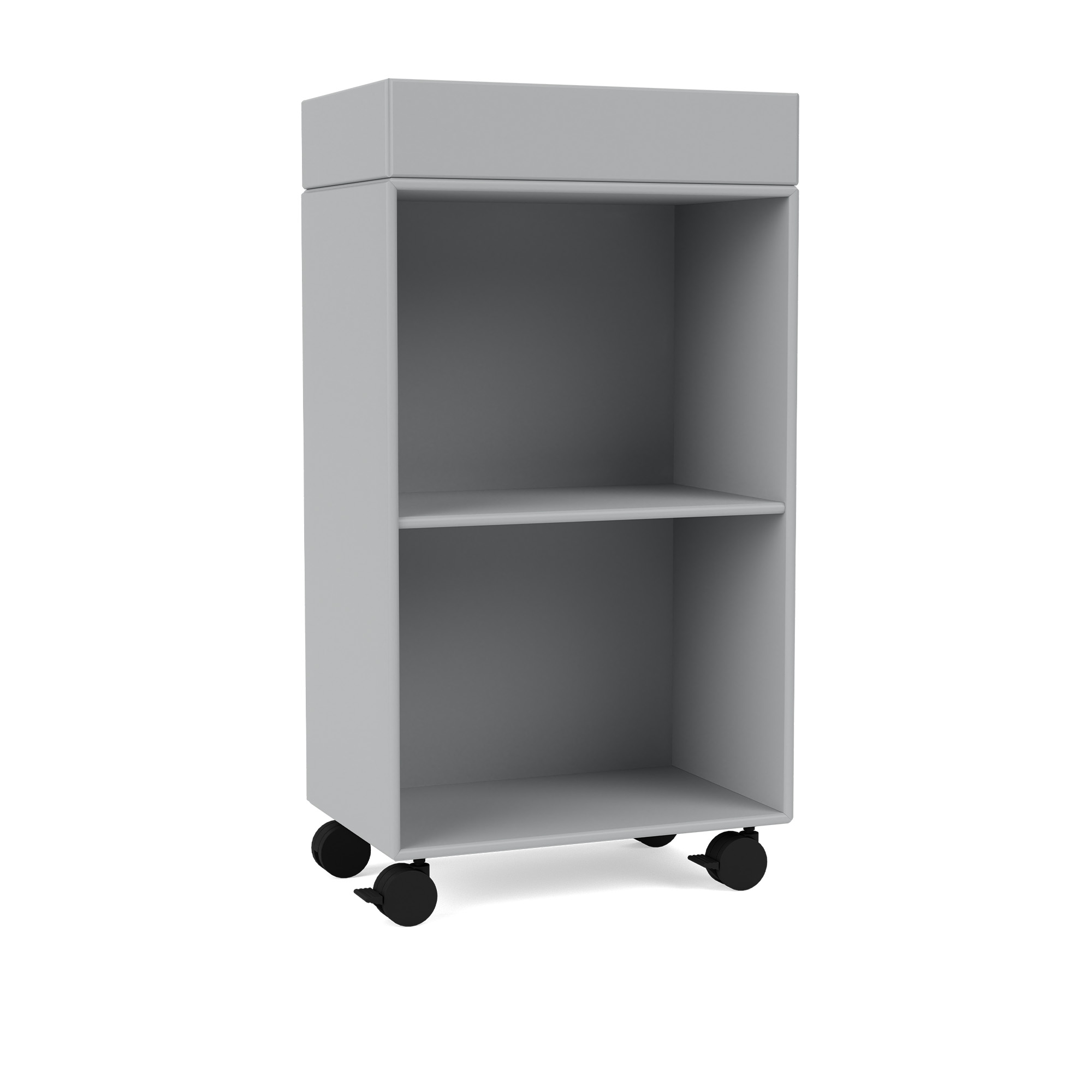 Montana - Preppy Trolley 02-Fjord 05 Castors CR70 Black - Hurtsar - Peter J. Lassen - Blå - Trä | Möbler - Förvaring Och Hyllor - Hurtsar | Möbelexperten