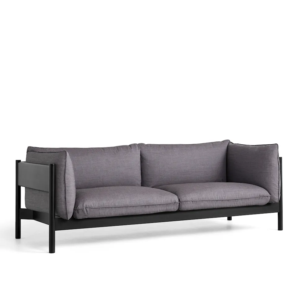 Arbour Eco 3-sitssoffa Black Stained Beech