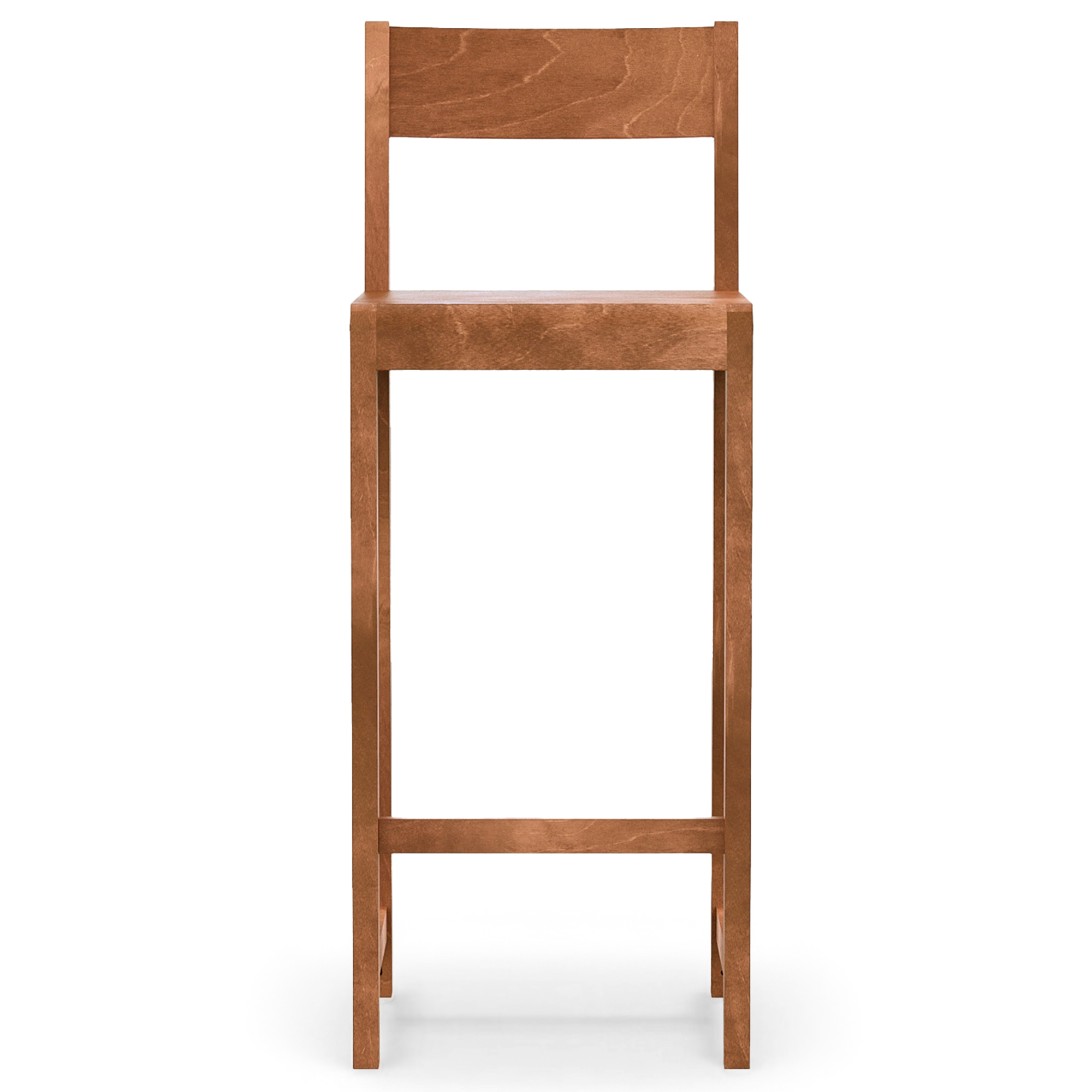 Frama - Bar Chair 01 &ndash; Warm Brown Birch &ndash; H76 - Barstolar - Frama Studio - Tr&auml;f&auml;rgad - Tr&auml;