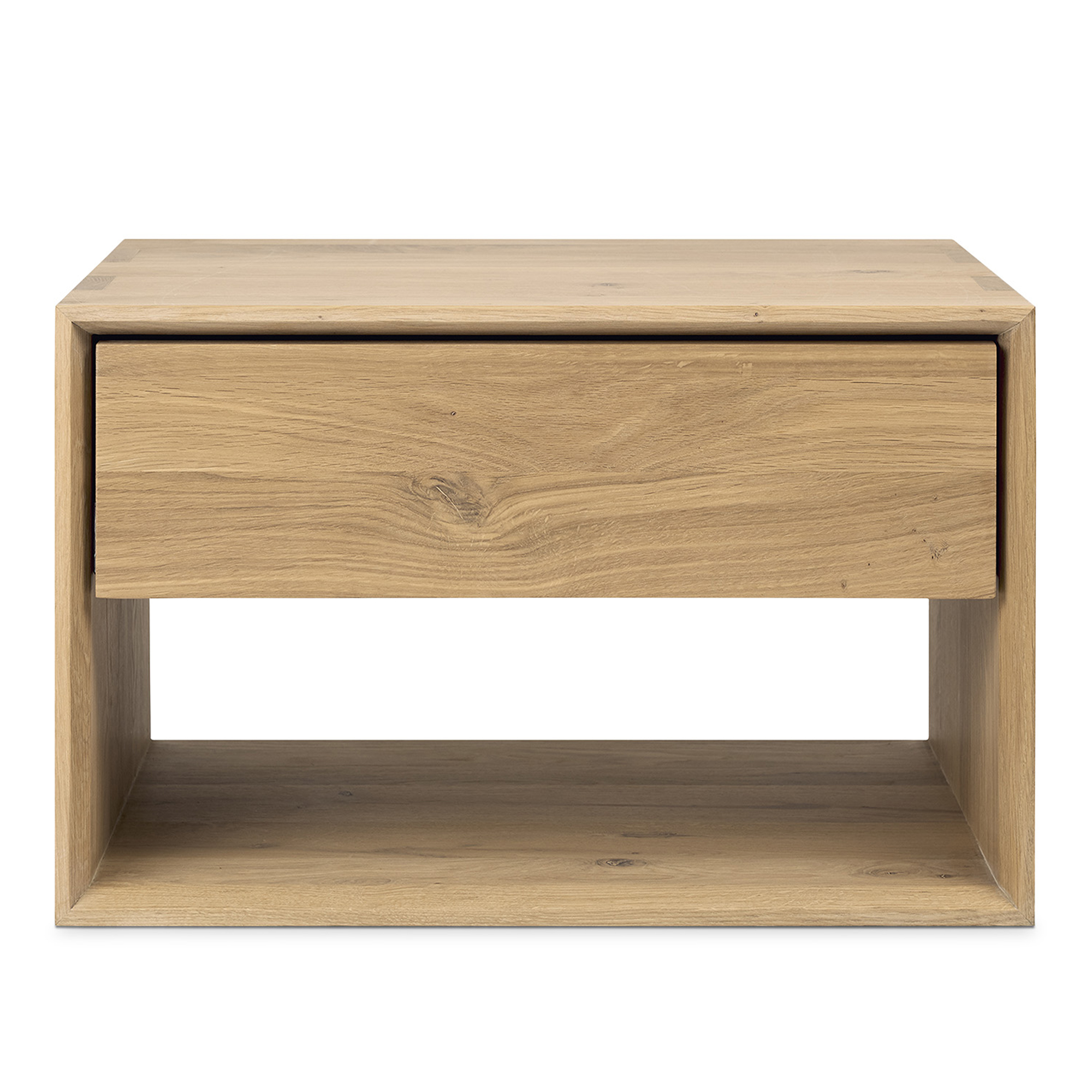 Ethnicraft - Nordic Bedside Table 1 Drawer / Oak - Sängbord - Träfärgad - Trä | Möbler - Bord - Sängbord | Möbelexperten