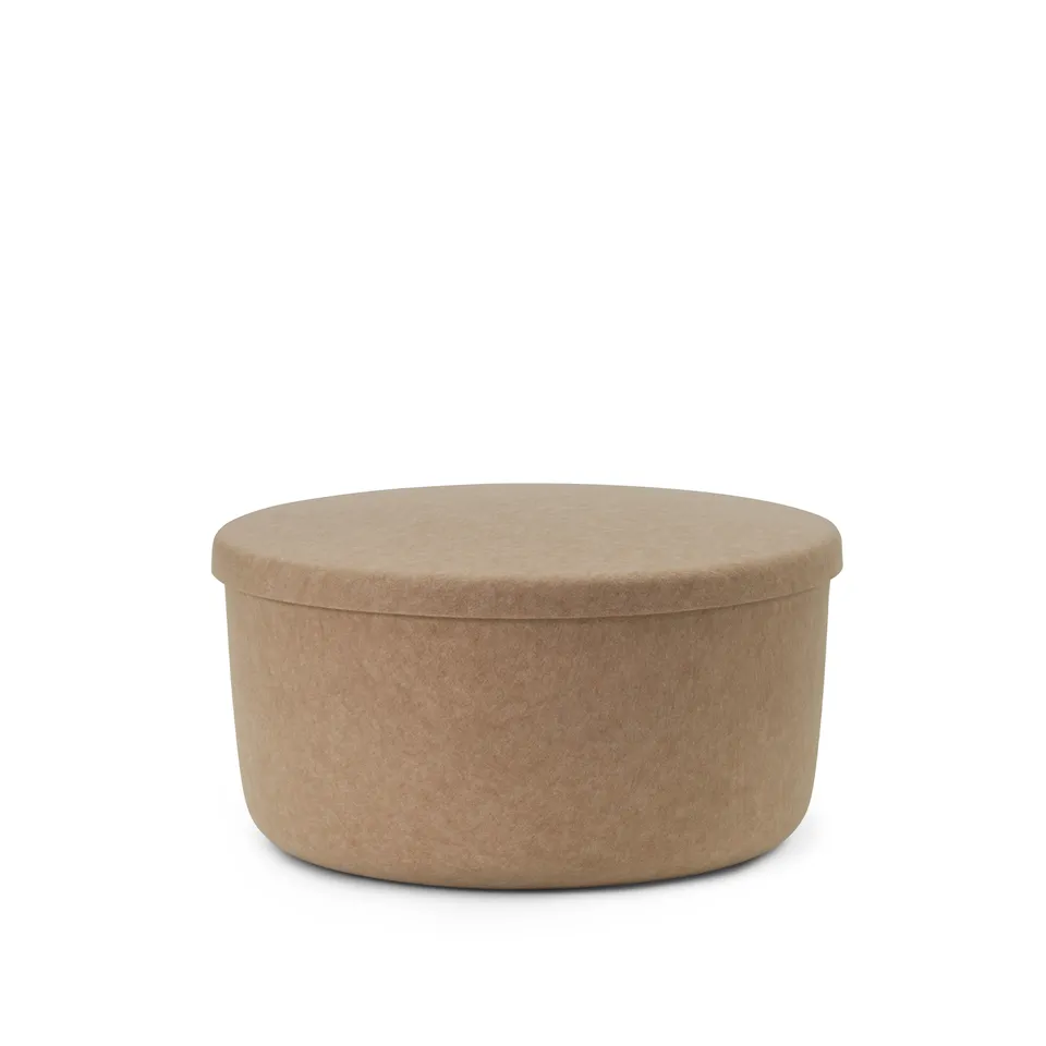 Hide Storage Pouf Large
