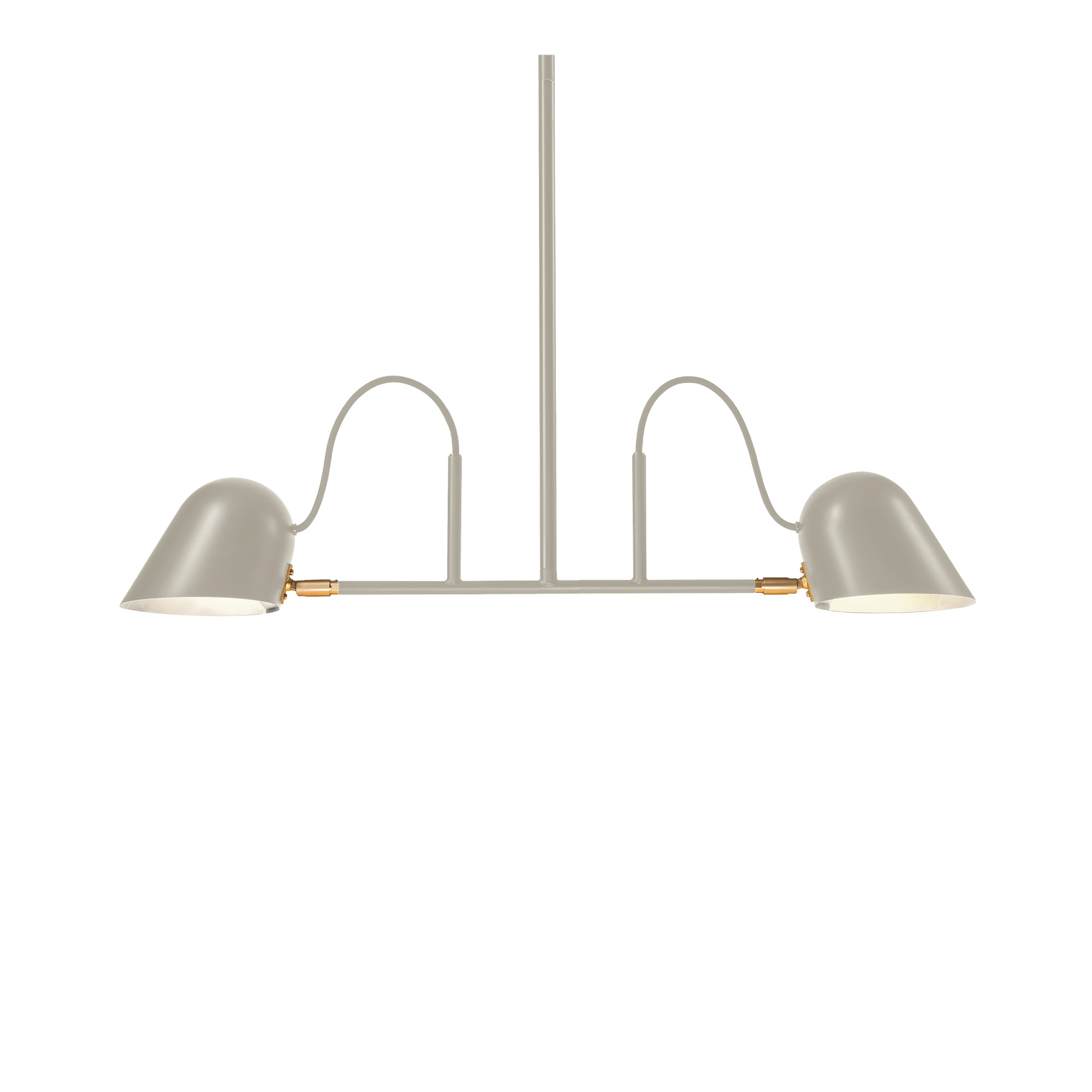 Örsjö Belysning - Streck Pendellampa 2, Varmgrå - Takkronor - Joel Karlsson - Grå