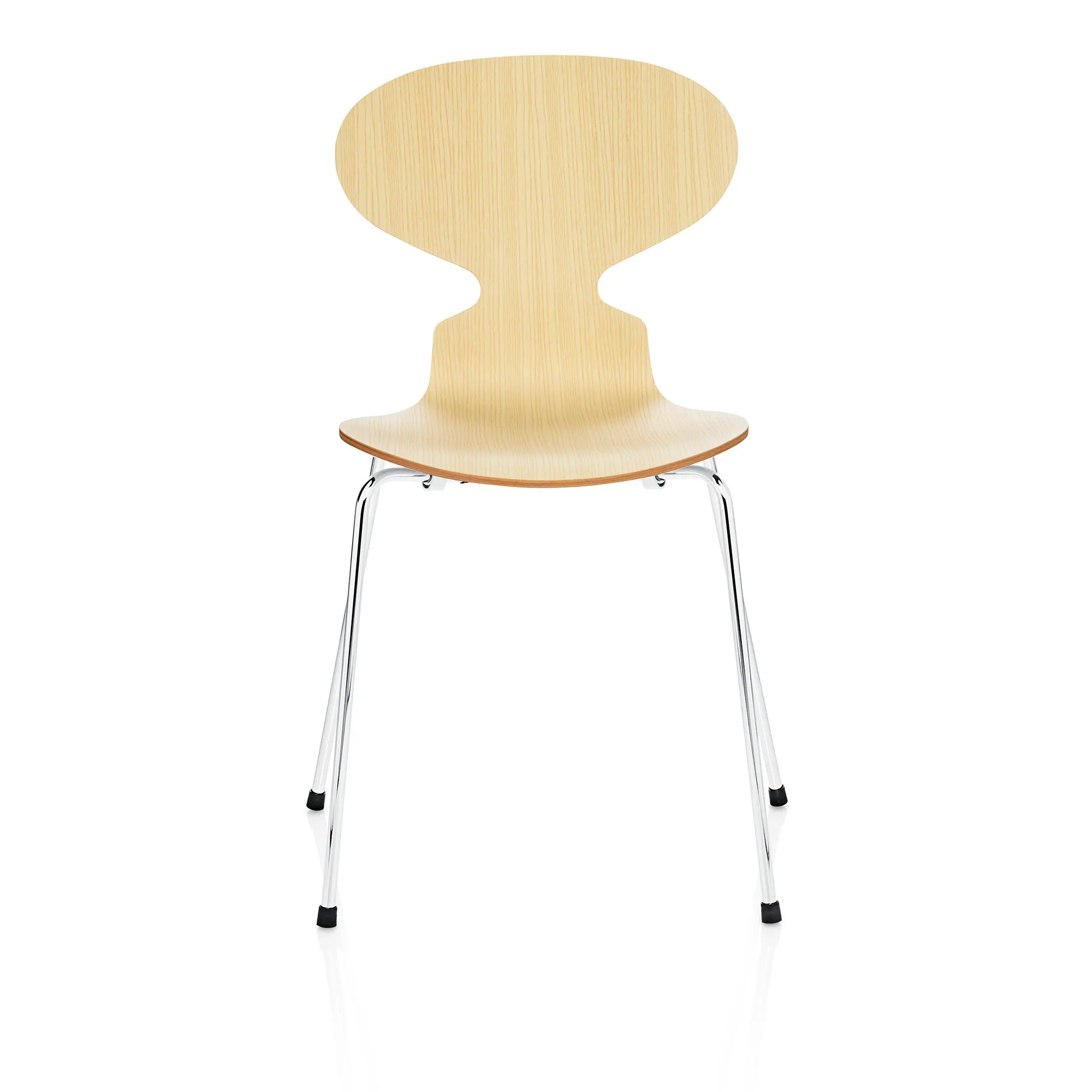 3101 Myran stol Clear Lacquered Veneer Chrome