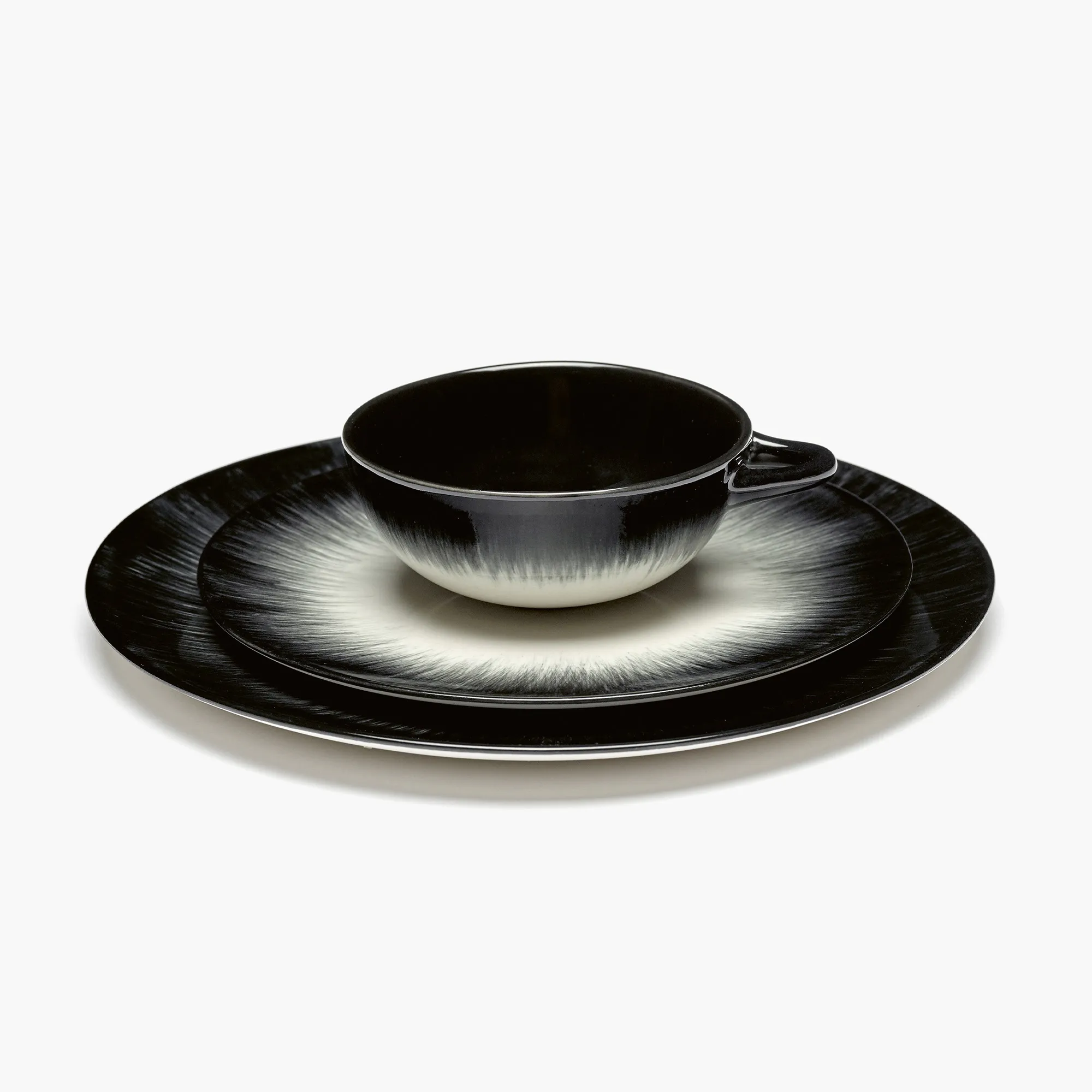 Plate Dé White/Black Var 5