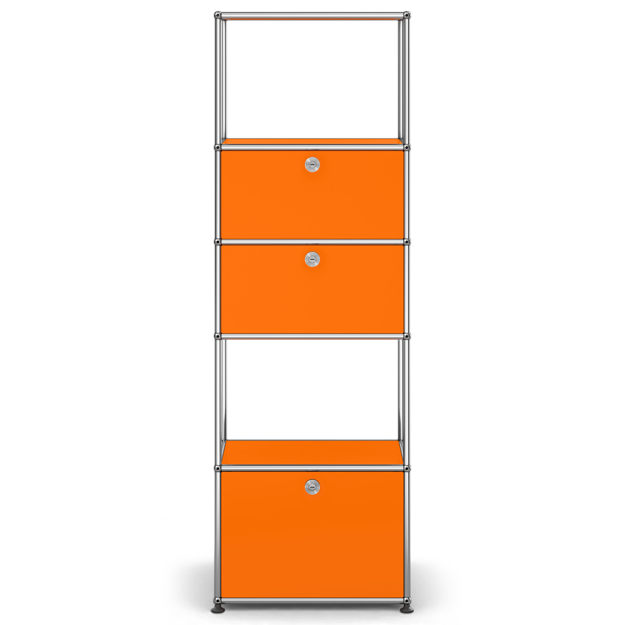 USM - USM Haller Shelf M52 Pure Orange - Skåp och vitrinskåp - Fritz Haller & Paul Schärer - Orange - Metall | Möbler - Förvaring Och Hyllor - Skåp Och Vitrinskåp | Möbelexperten