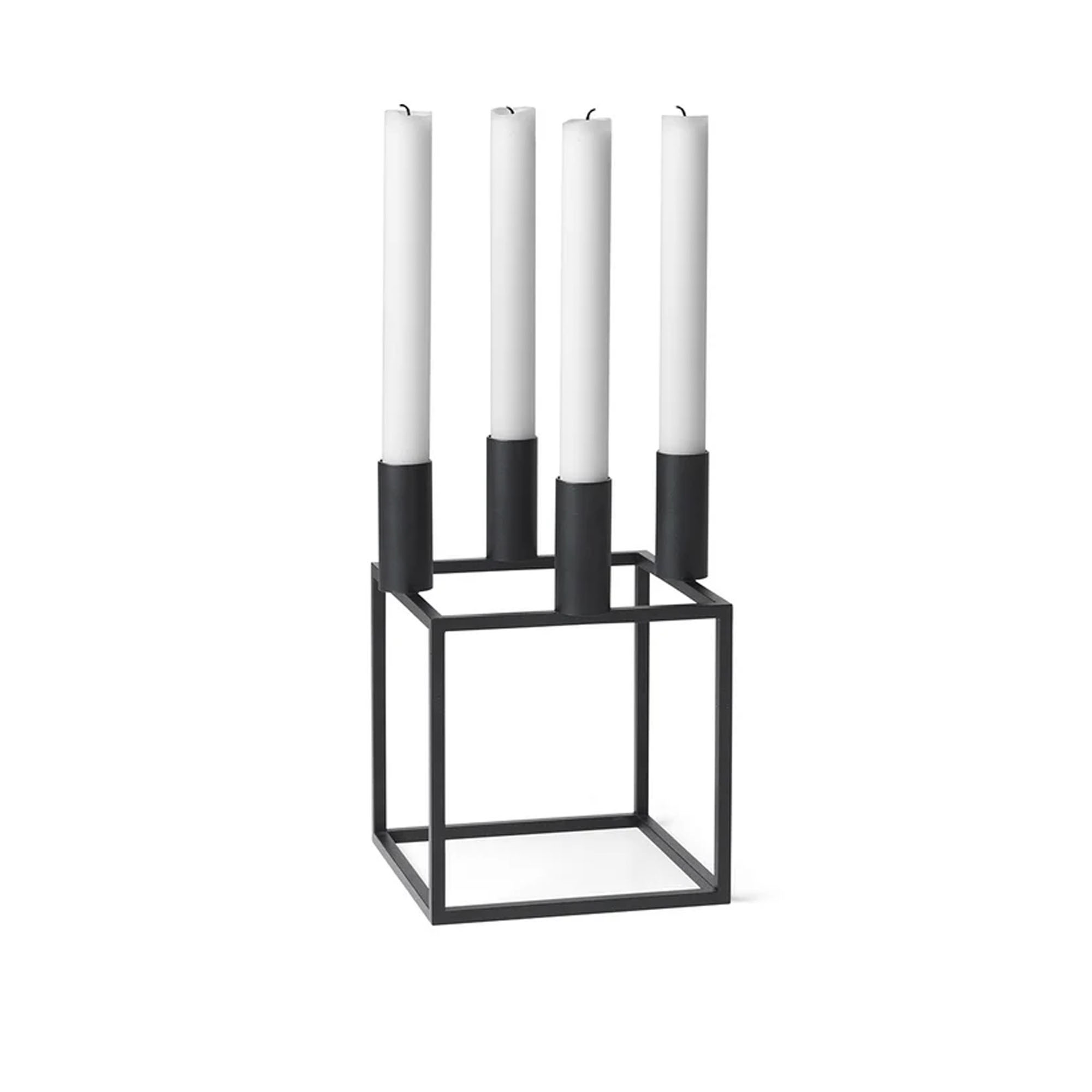 Audo Copenhagen - Kubus 4, Candle Holder, Black - Ljusstakar & ljuslyktor - Mogens Lassen - Svart