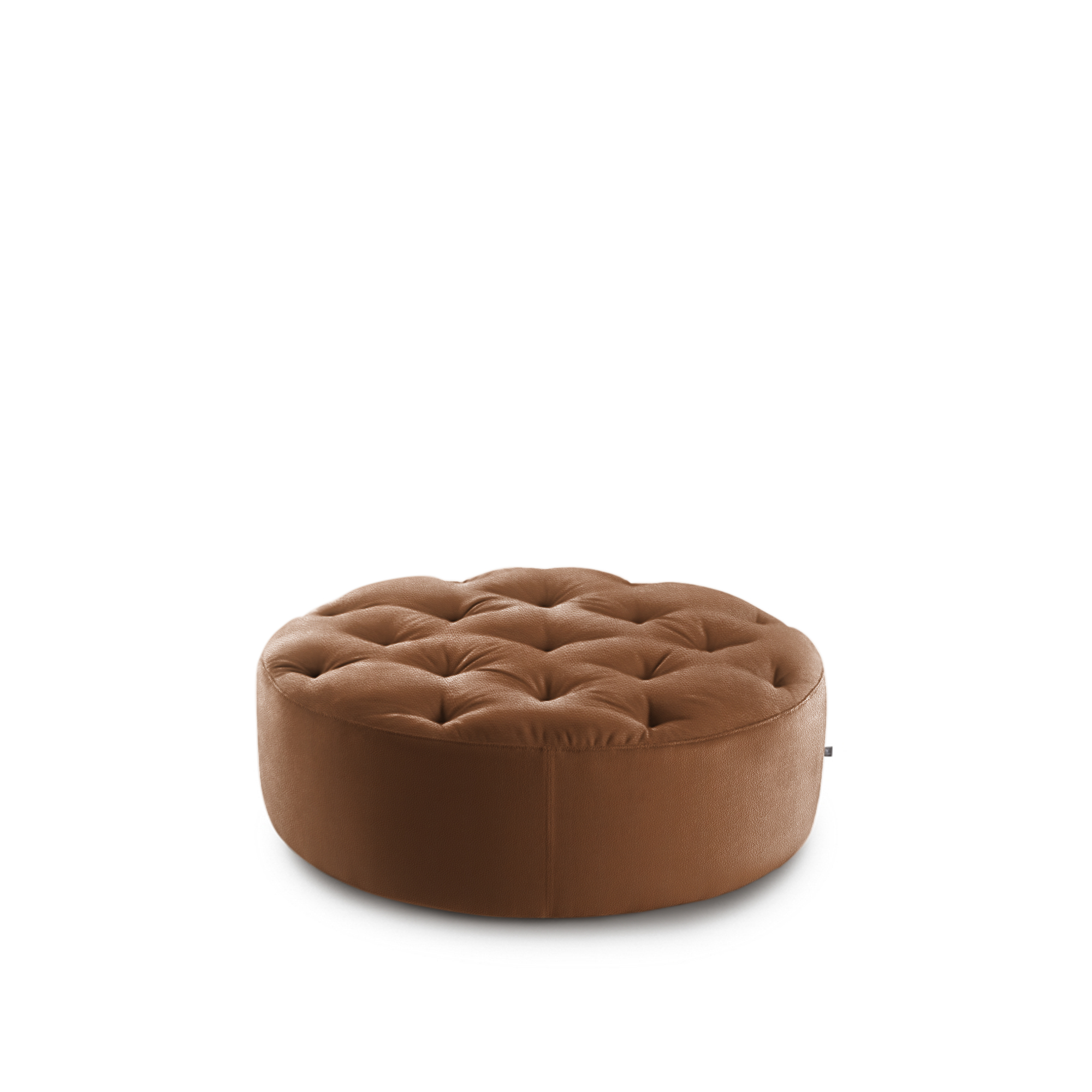 Eilersen - Wheel Ø120, multiple buttons Leather Cat. B 701 Texas Plus 23 - Sittpuffar - Nils Juul Eilersen - Brun