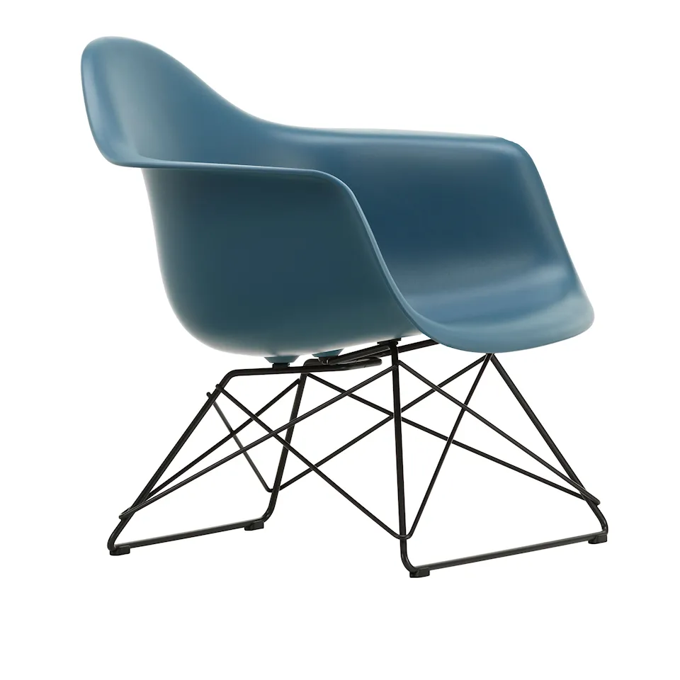 Eames RE Plastic Armchair LAR fåtölj Basic Dark