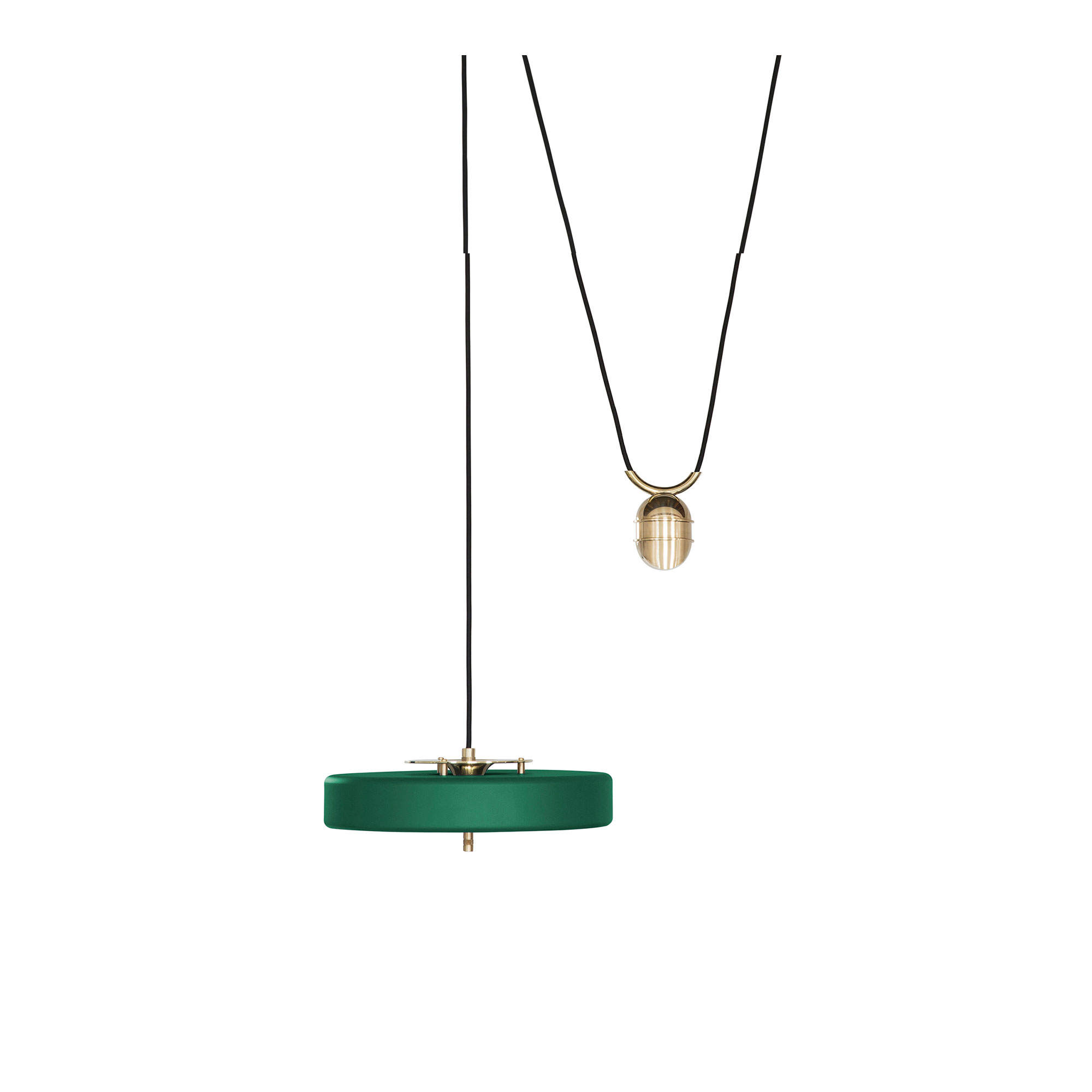 Bert Frank - Revolve Rise&Fall Pendant Green - Pendellampor - Grön