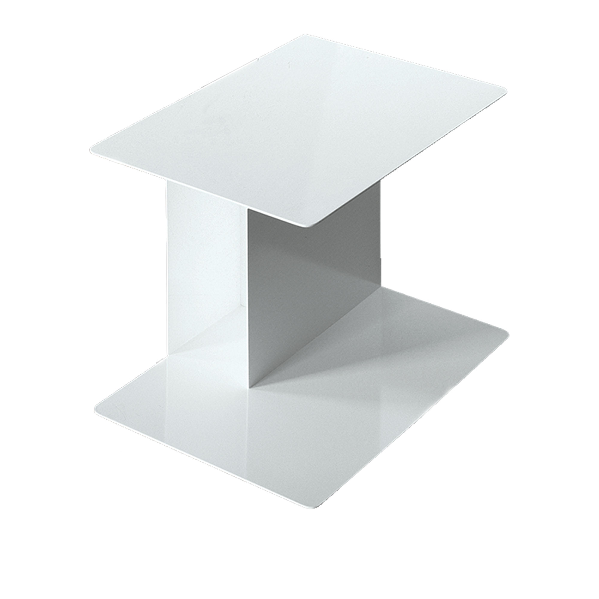 Living Divani - Family Lounge Low Table DX Right, Lacquered White - Småbord & sidobord - Piero Lissoni - Svart - Metall