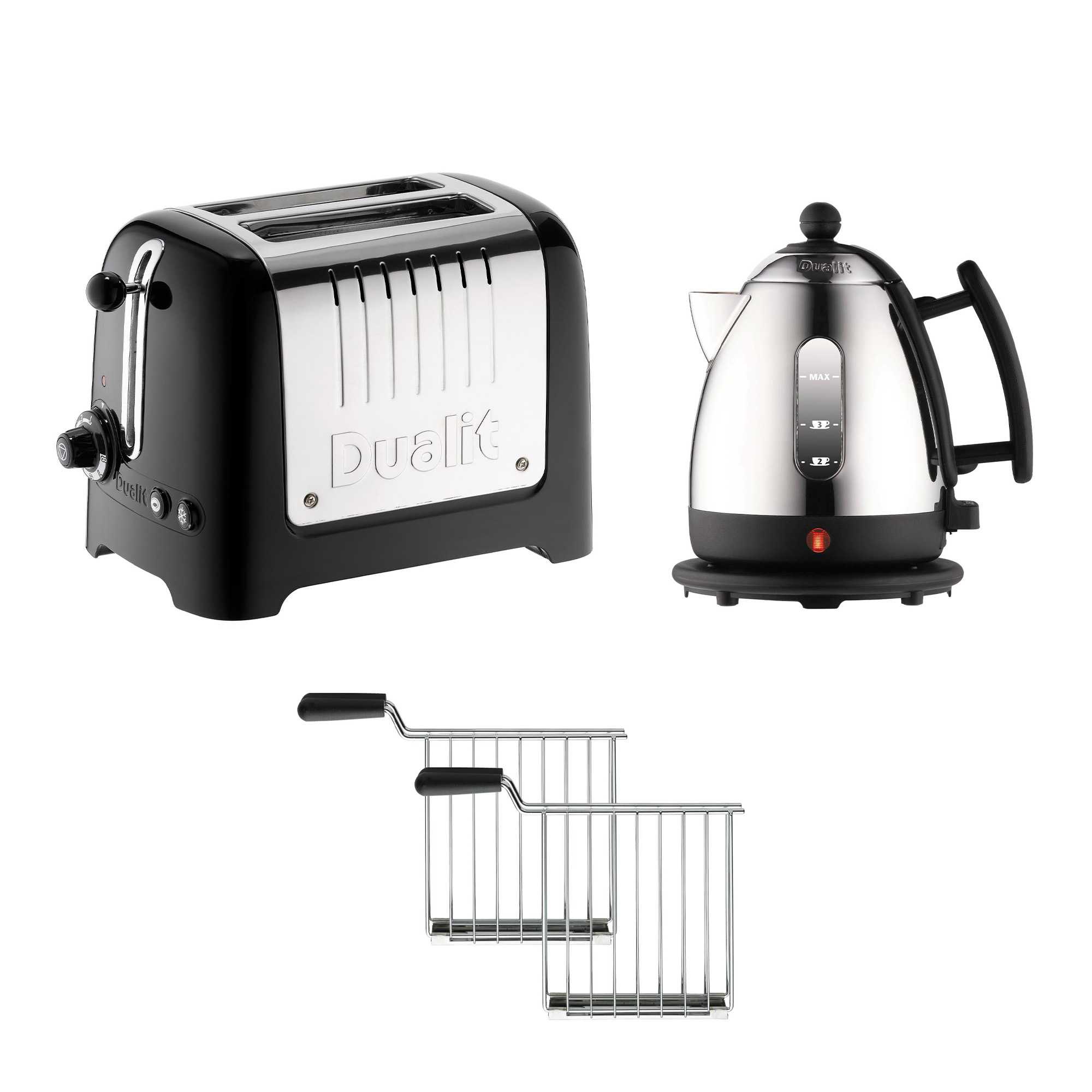 Dualit - Liten vattenkokare och brödrost svart - Brødristere - Svart