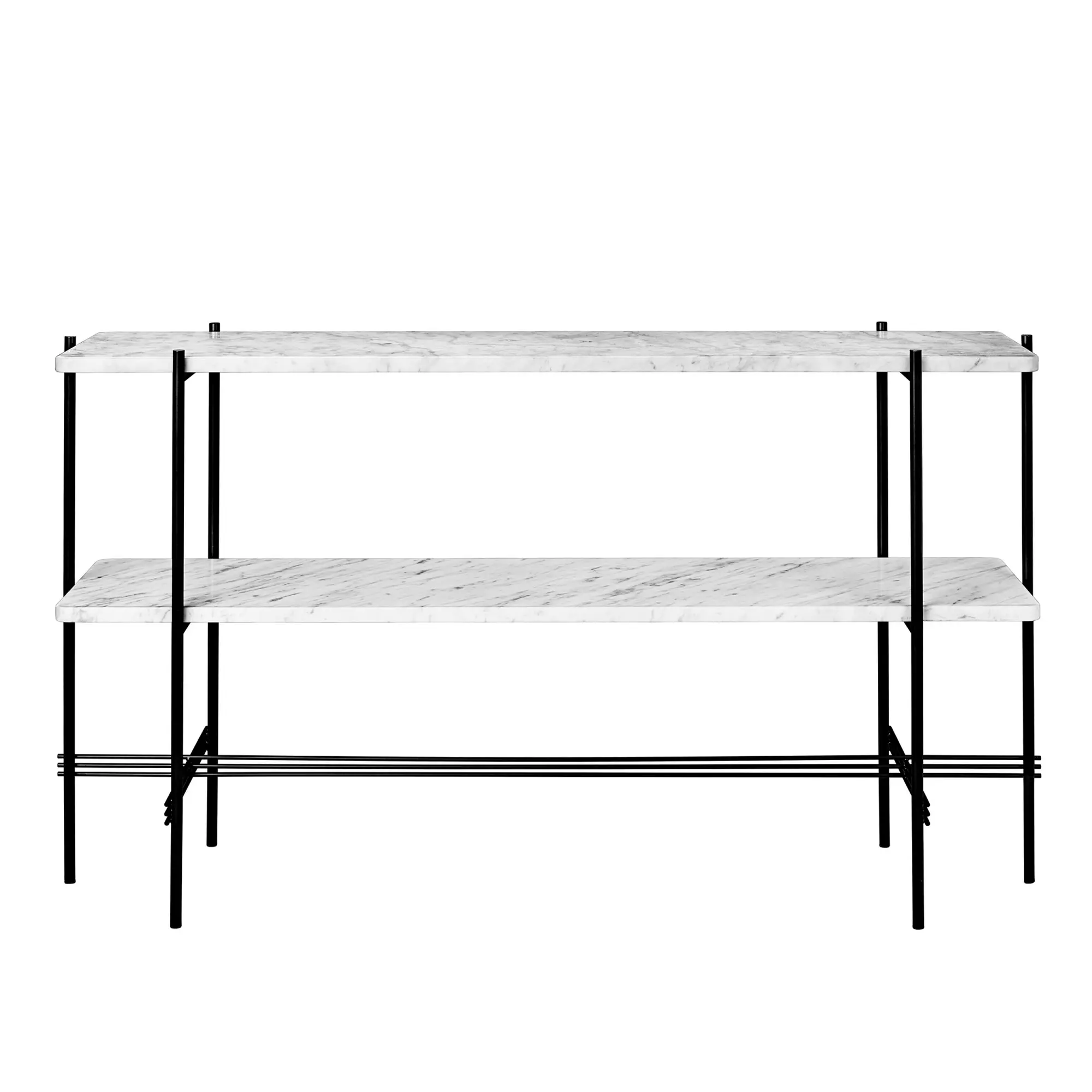 TS konsolbord 2 hyllplan svart