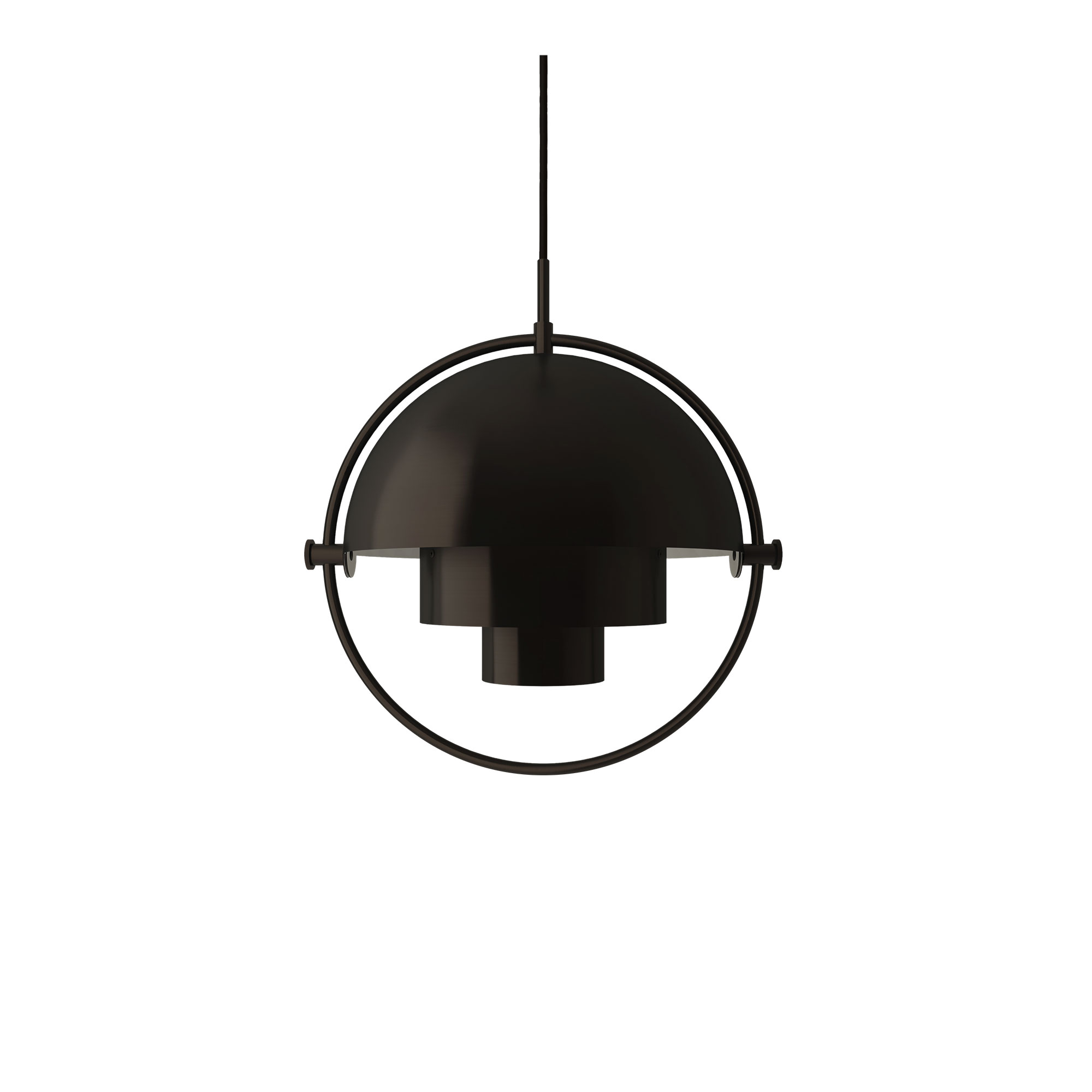Gubi - Multi-Lite Pendant, Small Black Brass  - Pendellampor - Louis Weisdorf - Svart