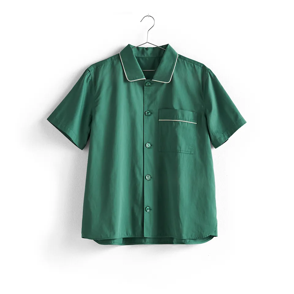 Outline pyjamasskjorta Emerald Green