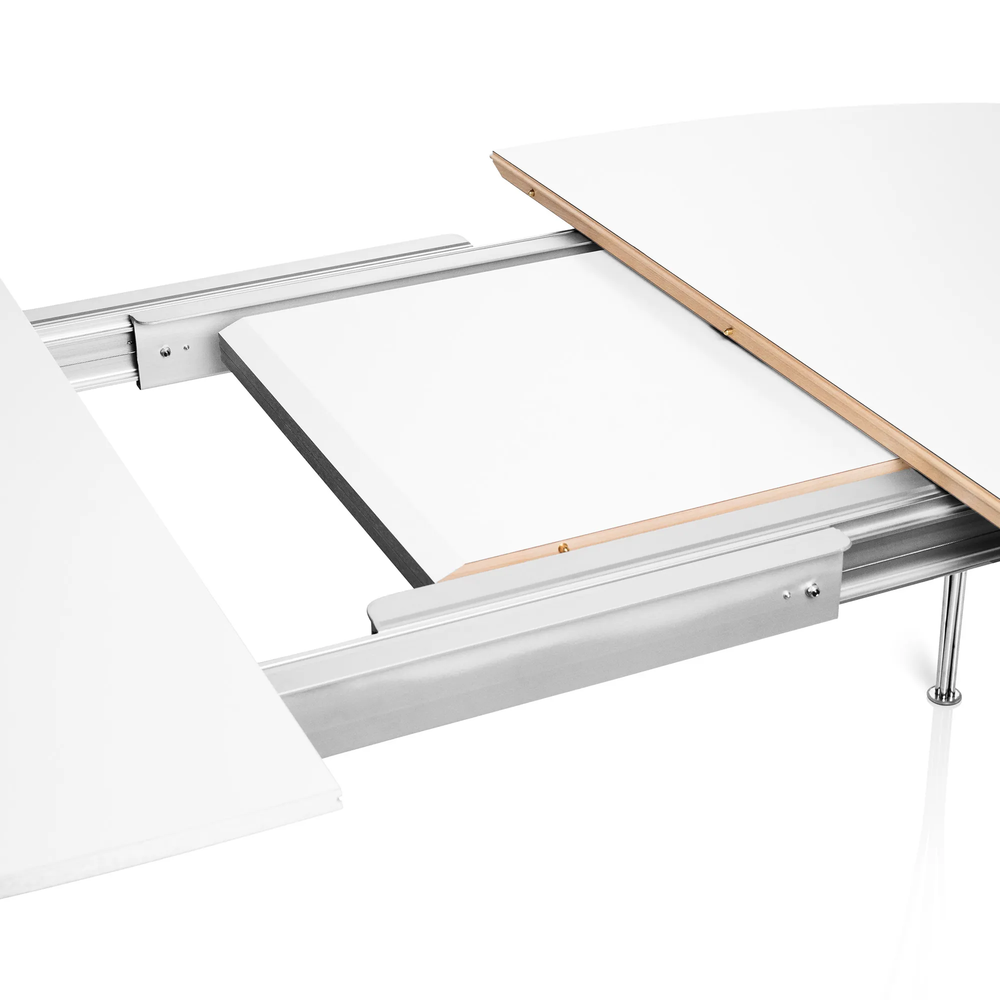 B620 Superellips utdragbart matbord 170–270 x 100 cm Chrome