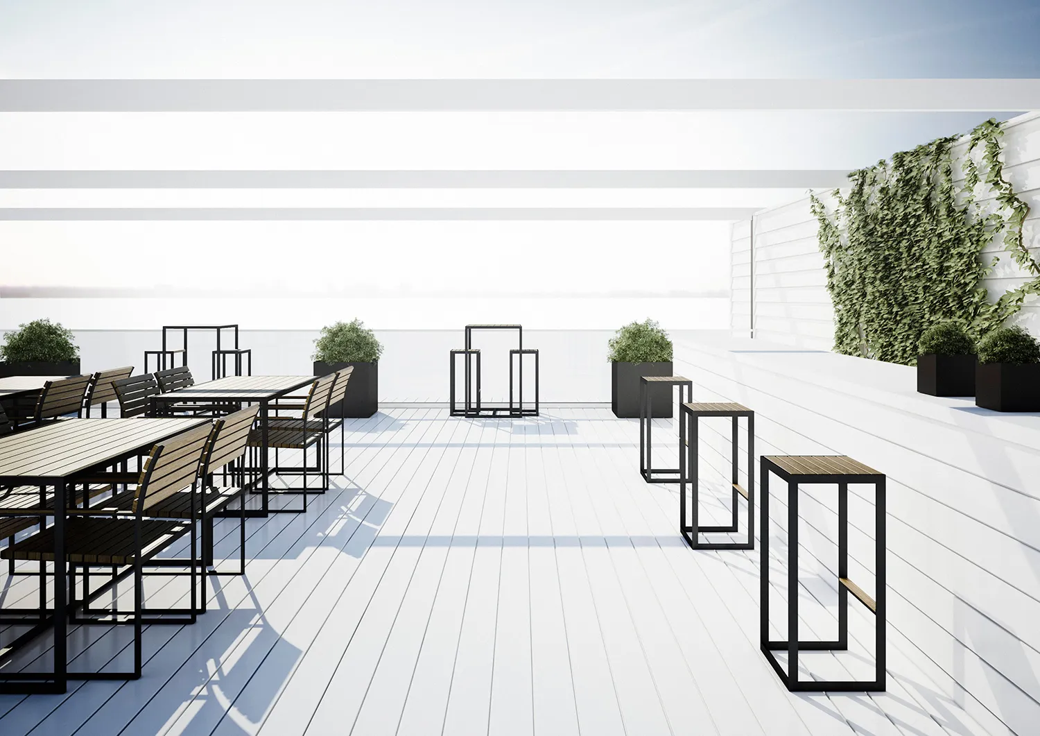 Garden Dinner Bench