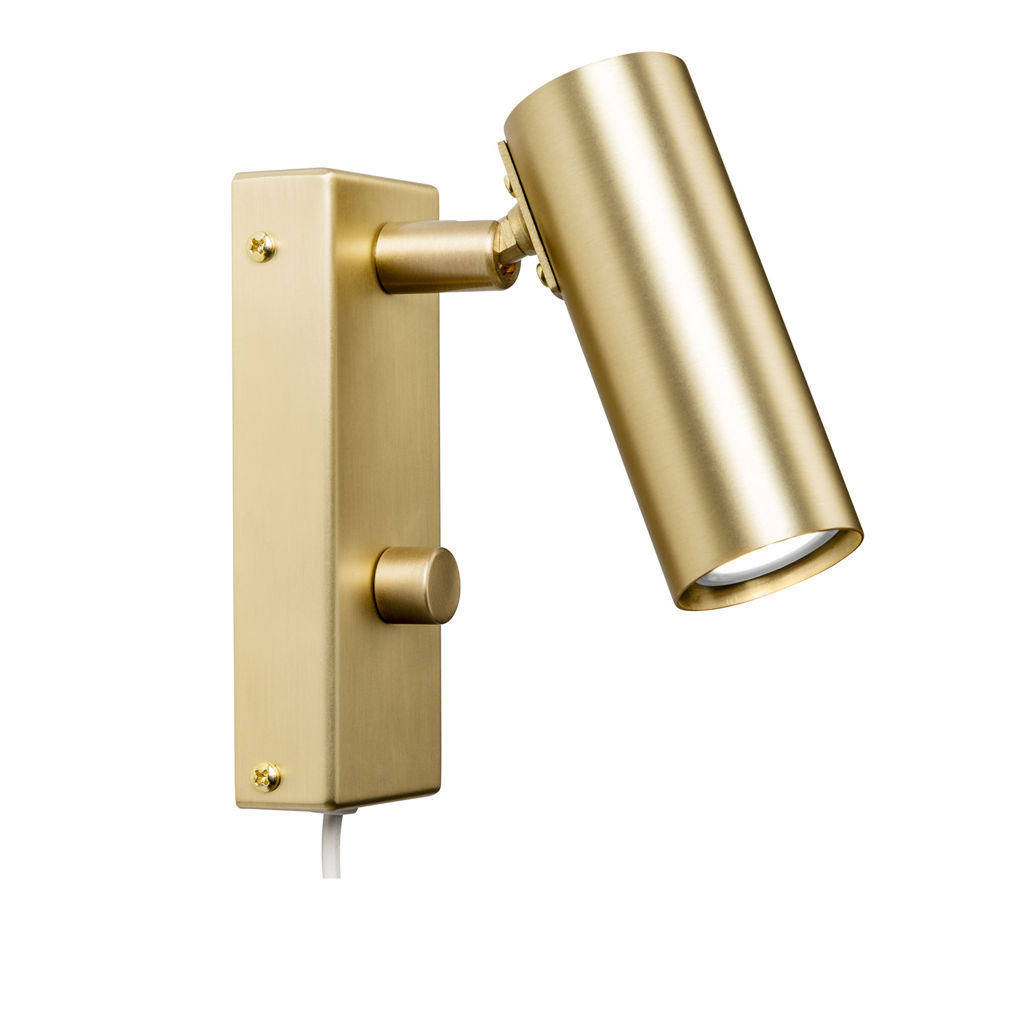 Örsjö Belysning - Puck Vägglampa, Matt mässing, Fast montage - Sänglampor - Åke Hultgren - Guld | Belysning - Vägg- Och Sänglampor - Sänglampor | Möbelexperten