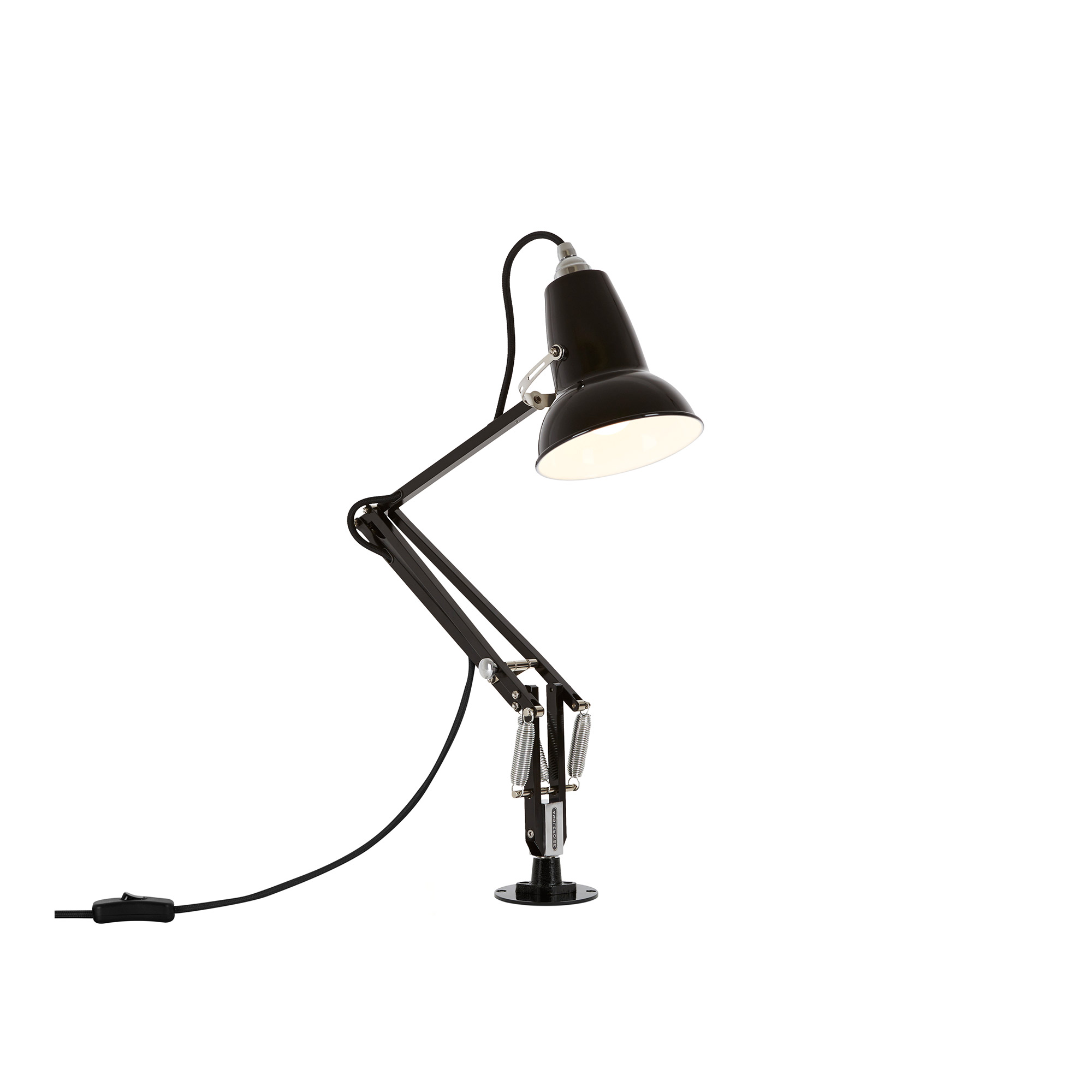 Anglepoise - Original 1227 Mini Desk Lamp Fixed Base Jet Black - Skrivbordslampor - George Carwardine - Svart