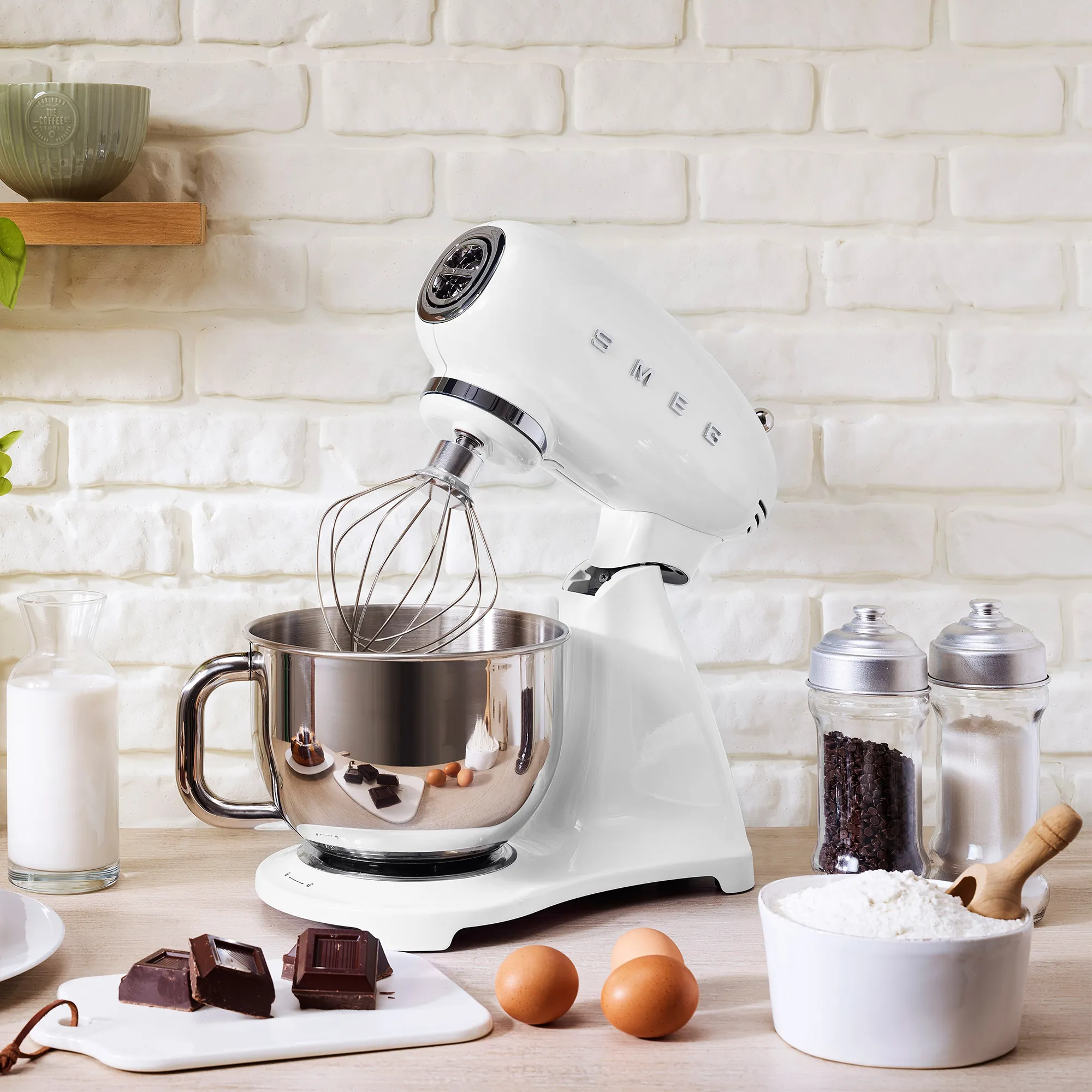 Smeg Stand Mixer Full Color White