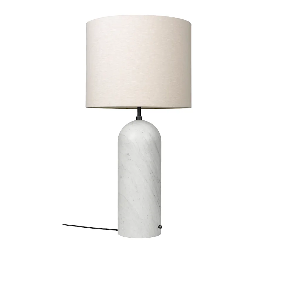 Gravity golvlampa XL Low vit marmor